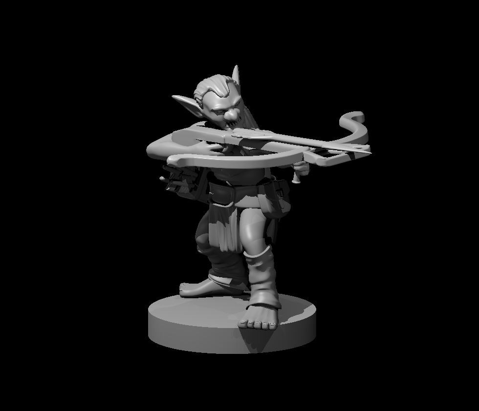 Goblin Ranged Fighter Cross Monster Manual 28mm Scale DND D&D Tabletop Mini