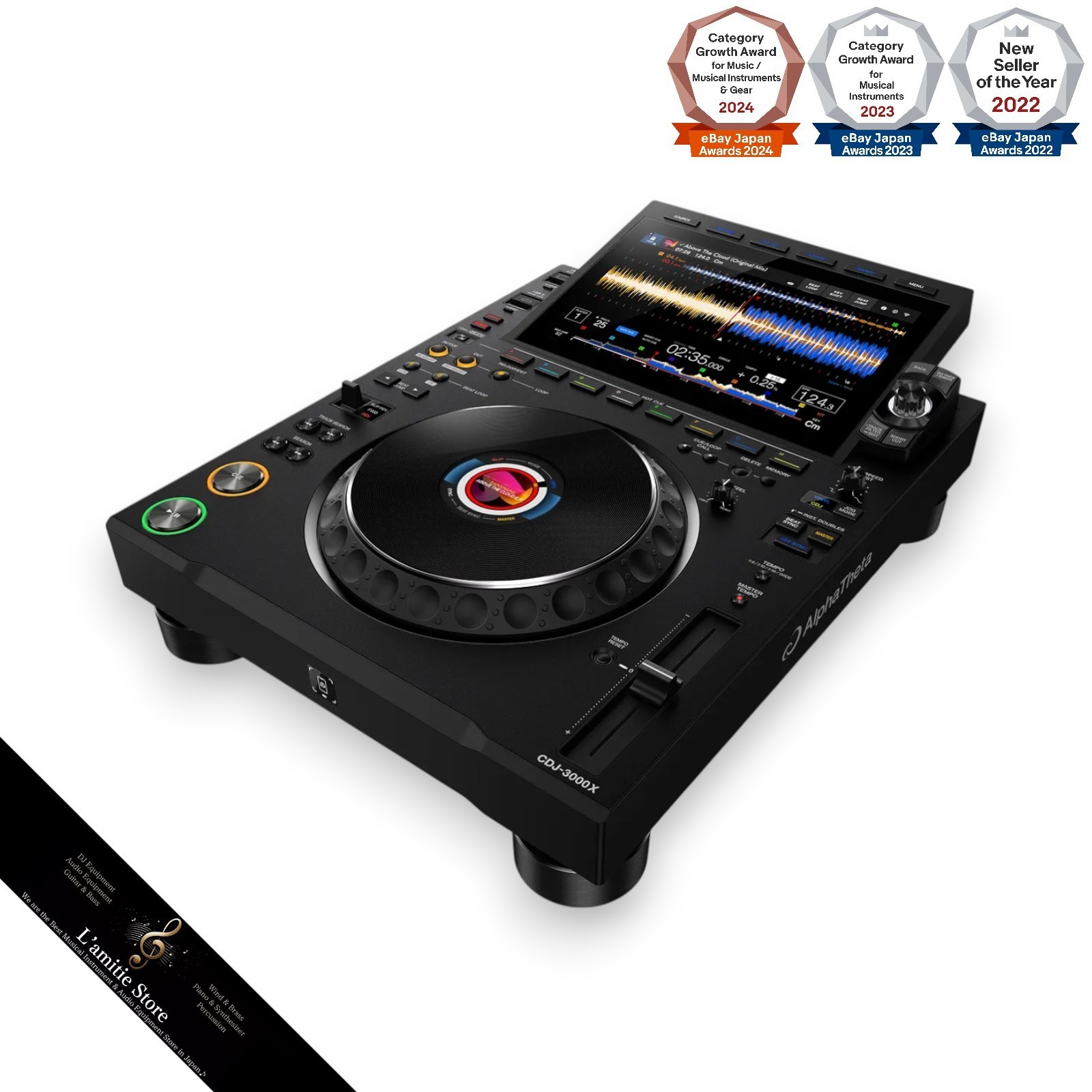 Pioneer AlphaTheta CDJ-3000X Pro DJ Multi Media Player CDJ3000X 3000 X Flagship