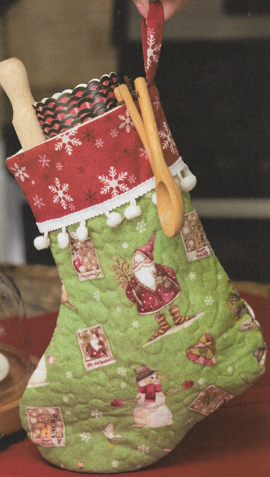 Short but Sweet Goodie Stocking quilting pattern instructions