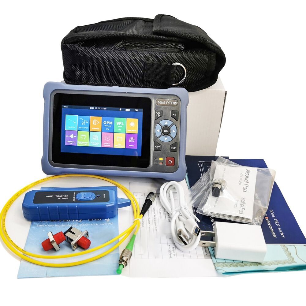 1310/1550nm OTDR SM Optical Network Tester APC/UPC Interface 4.3" Touch Screen