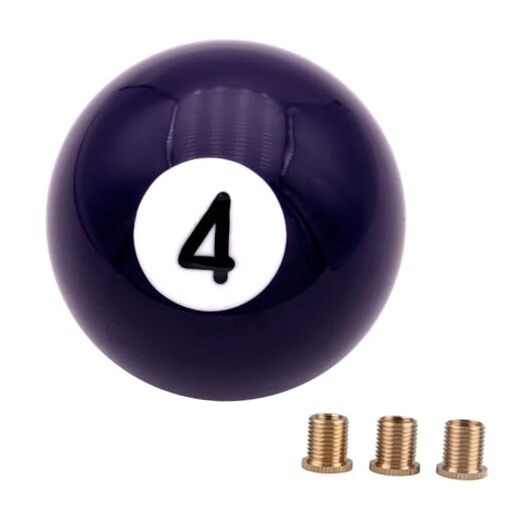 Pursuestar Round Ball Shift Knob Car Gear Shifter Head Fit Purple 4 Billiard