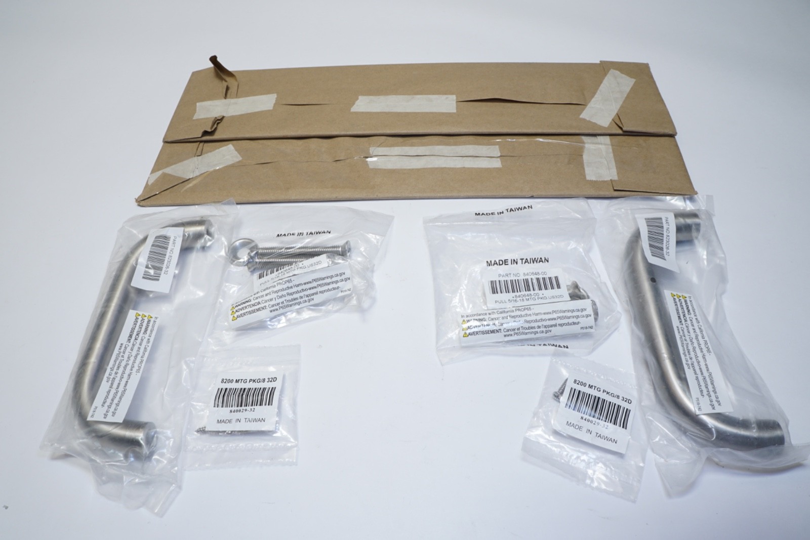 New Lot of 2 Ives 8302-8 4" x 16" US32D Satin Stainless Steel Ships FREE