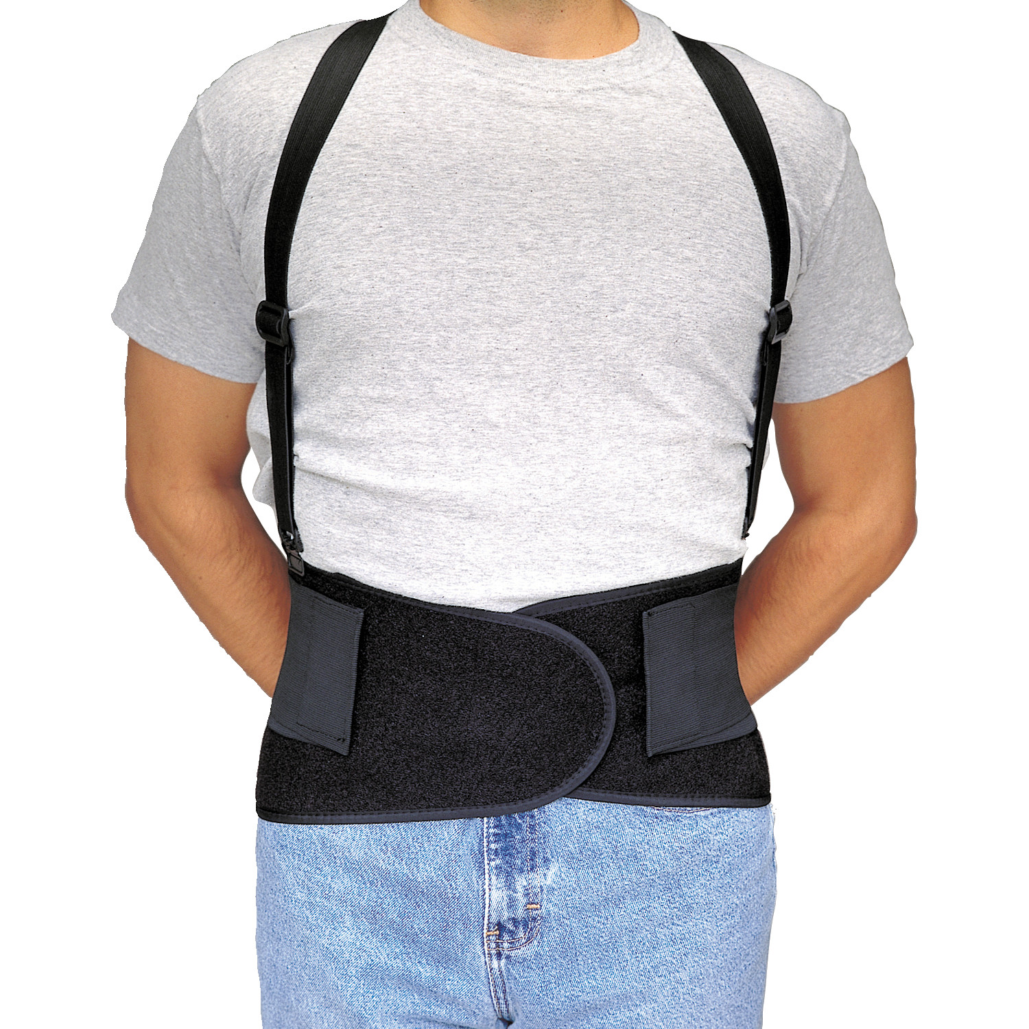 Allegro Industries, Elastic Back Support, Economy, Detachable Suspenders, Size L