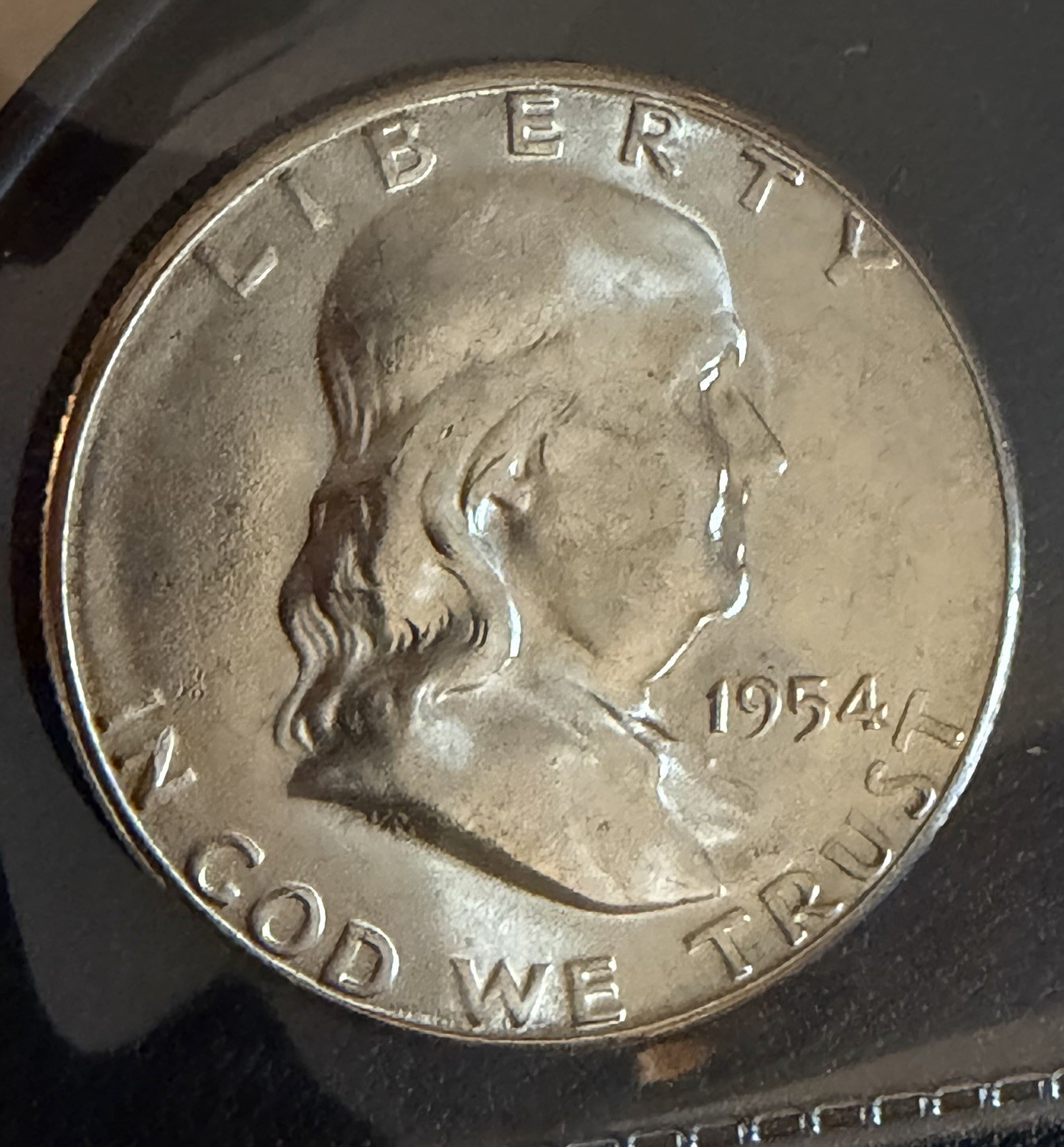 1954 Franklin Silver Half Dollar BU Condition