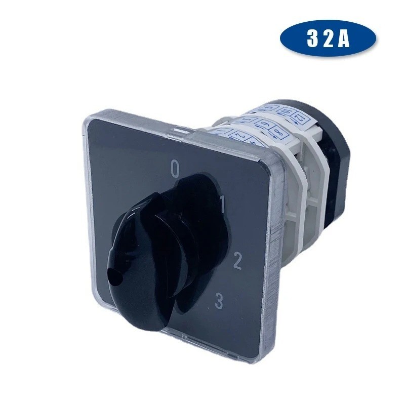 32A Rotary Cam Switch YMZ12-32/3 Changeover Selector 3 Pole 0-3 Position LW31