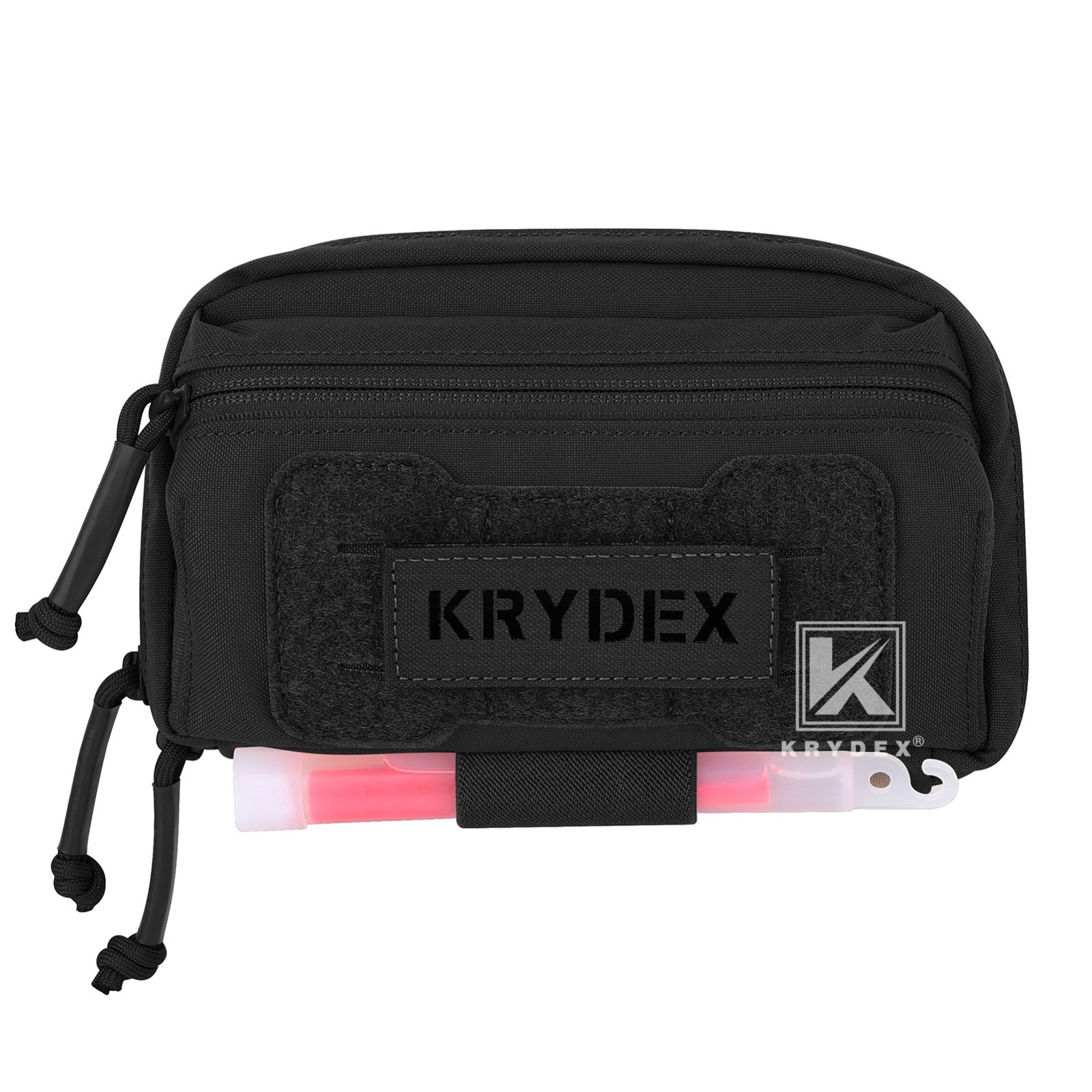 KRYDEX Tactical Modular Utility GP Pouch MOLLE Back Front Pocket Panel Small BK