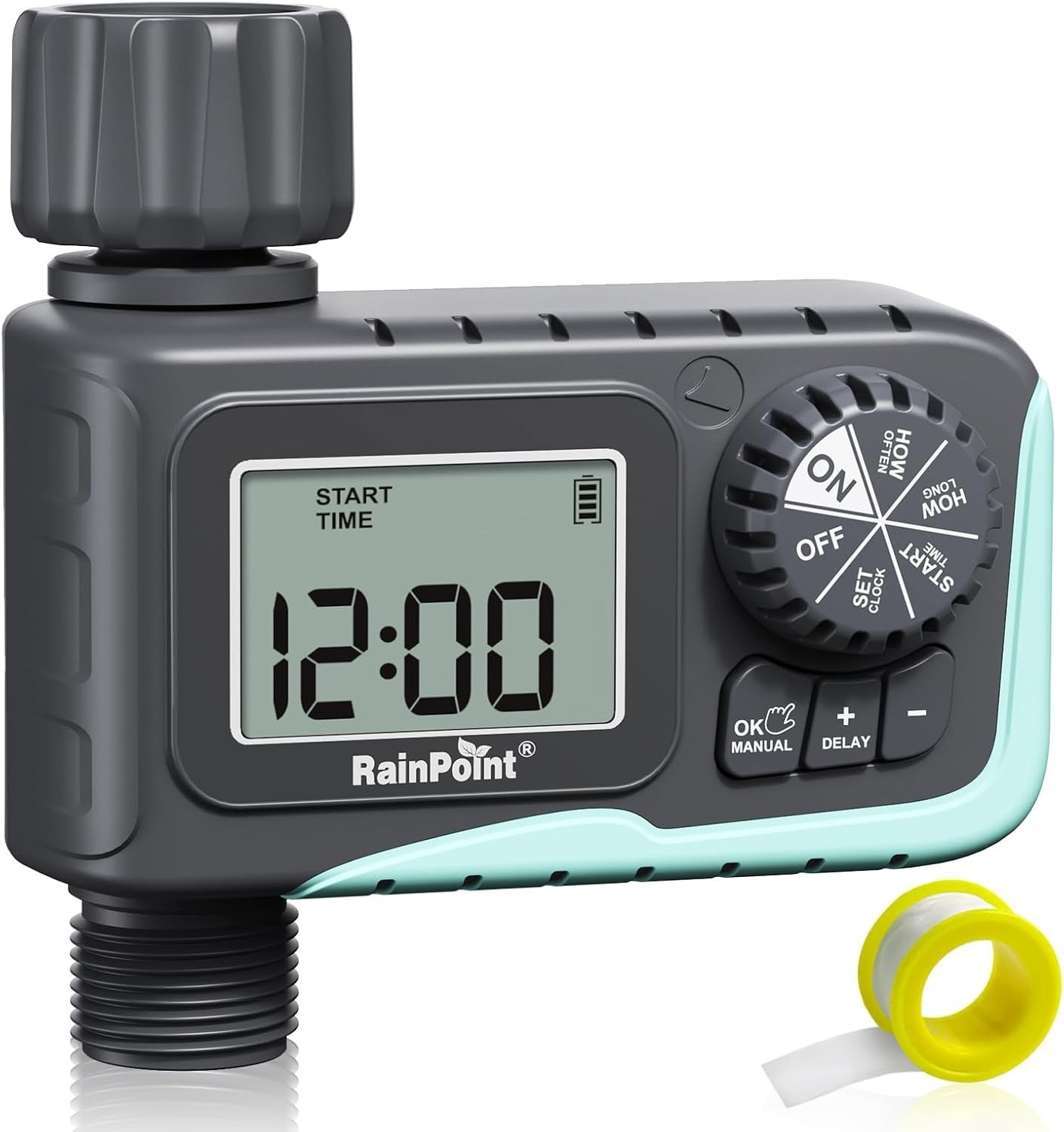 Large Display Watering Timer with Customizable Modes - Perfect for Gardens