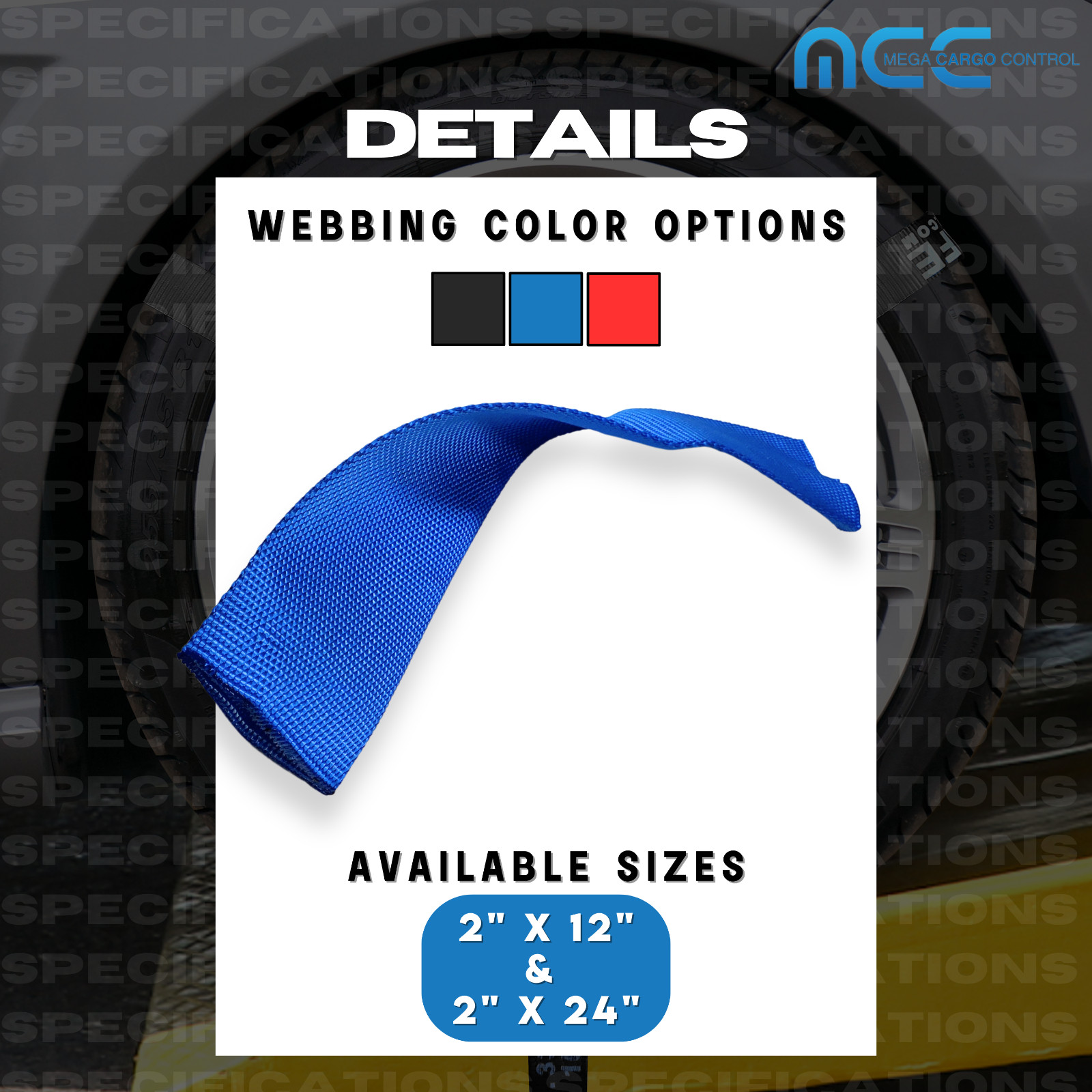10 Pack 24" Sliding Sleeve Webbing Web Protector for 2" Ratchet Tie Down Strap