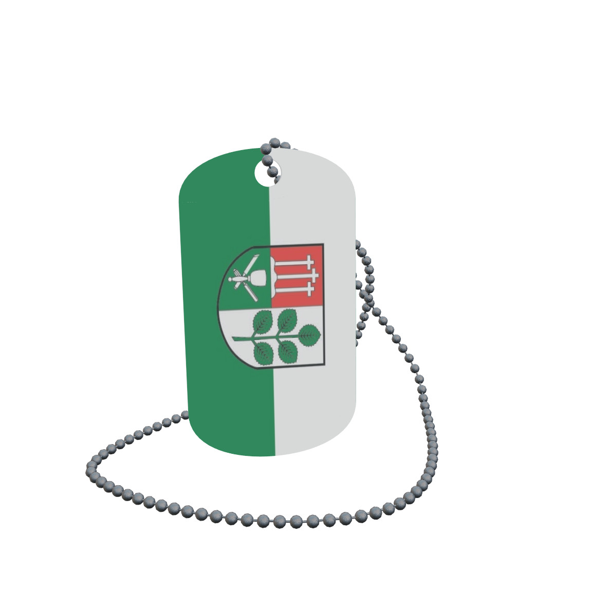 Dog Tag Flag Sandberg Dog Tag Aluminium 30 x 50mm
