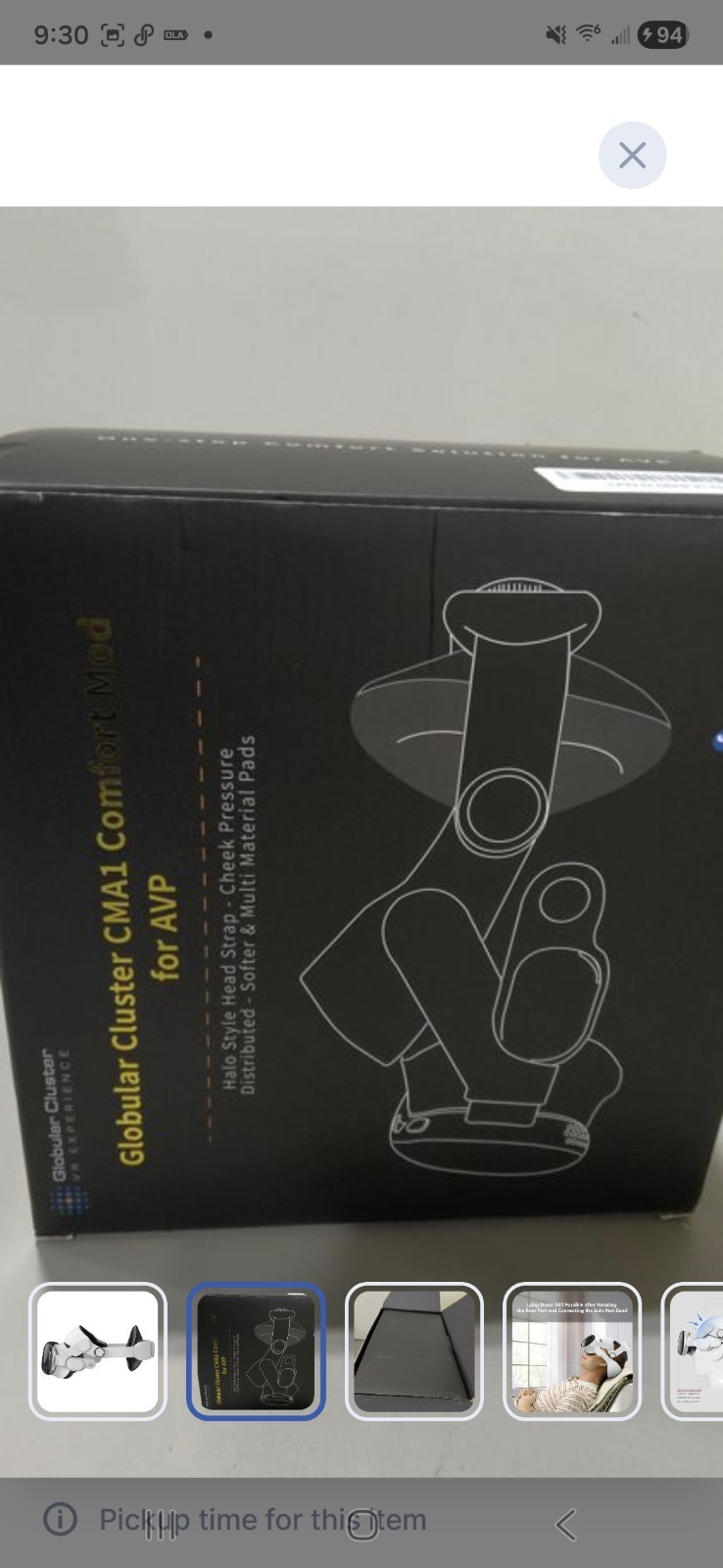 Globular Cluster CMA1 Comfort Mod Compatible with Apple Vision Pro