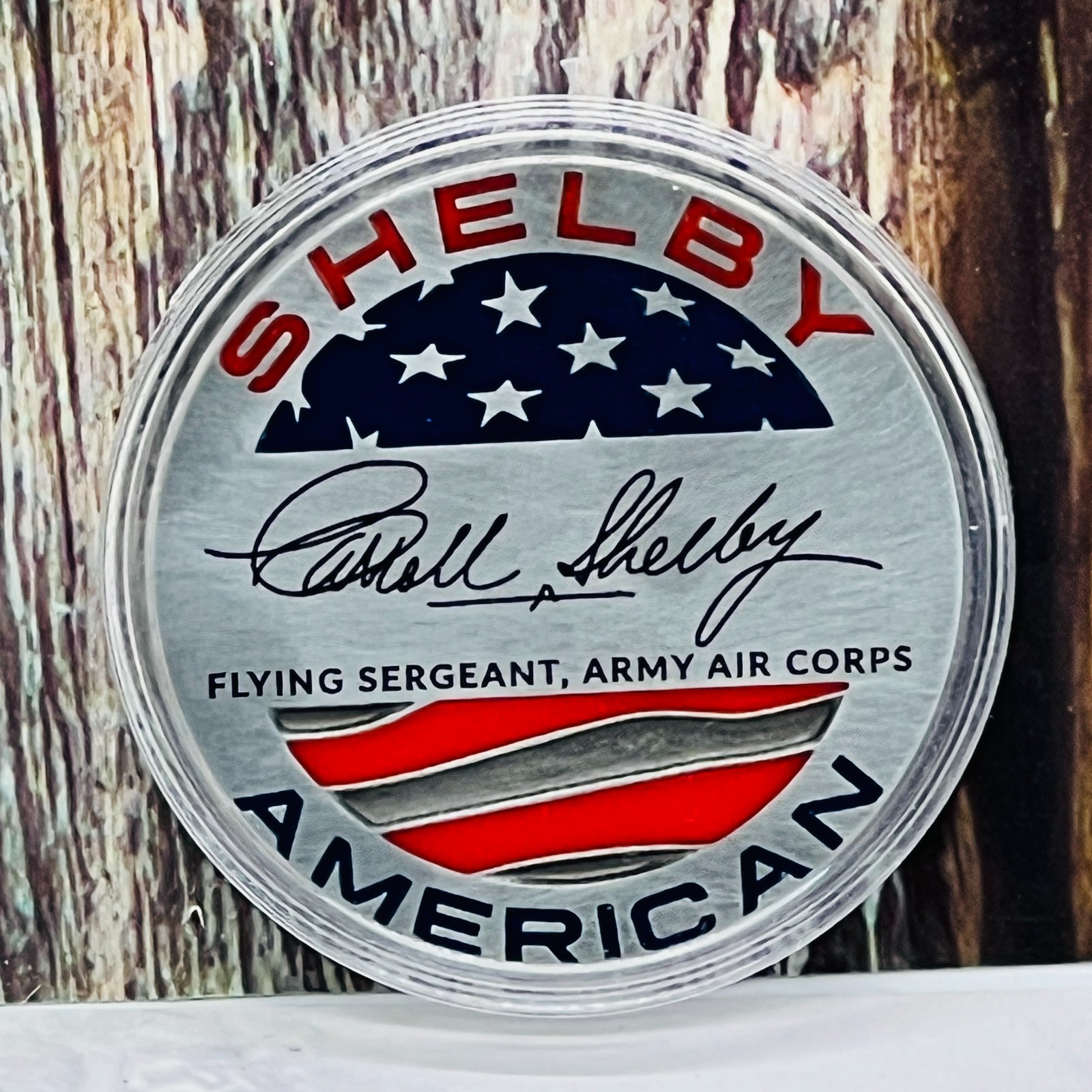 Carroll Shelby Military Army Air Challenge Coin Ford Mustang GT500 Super Snake
