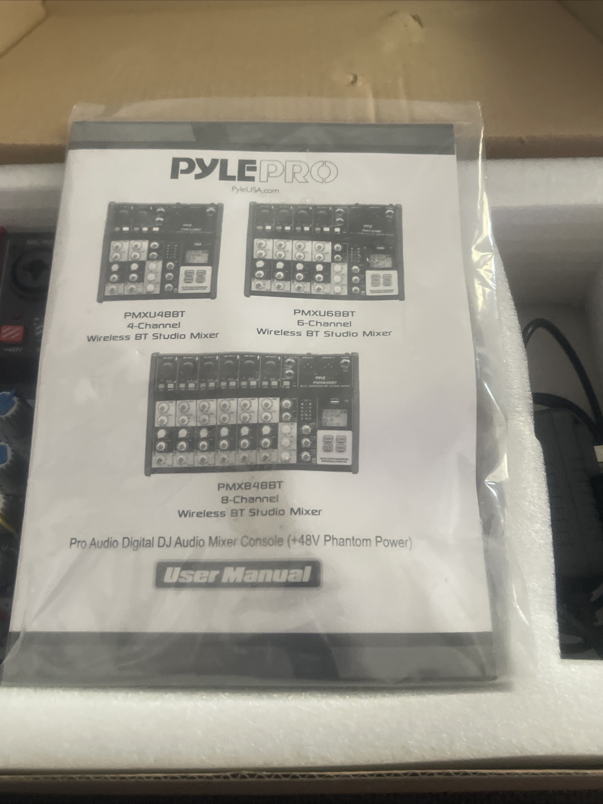 PYLEPRO 4 Ch. Wireless Bluetooth DJ Pro Audio BT Studio Mixer PMXU48BT.5