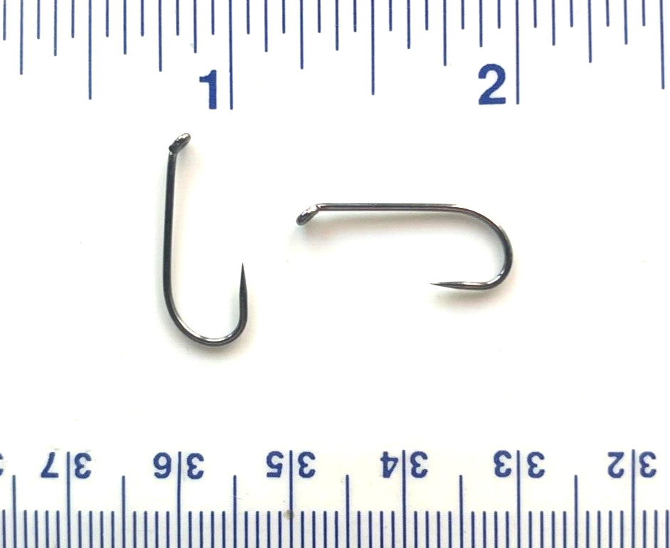 100 or 1,000 Gerry's Tackle 71450 High Carbon Black Nickel Barbless Fly Hooks