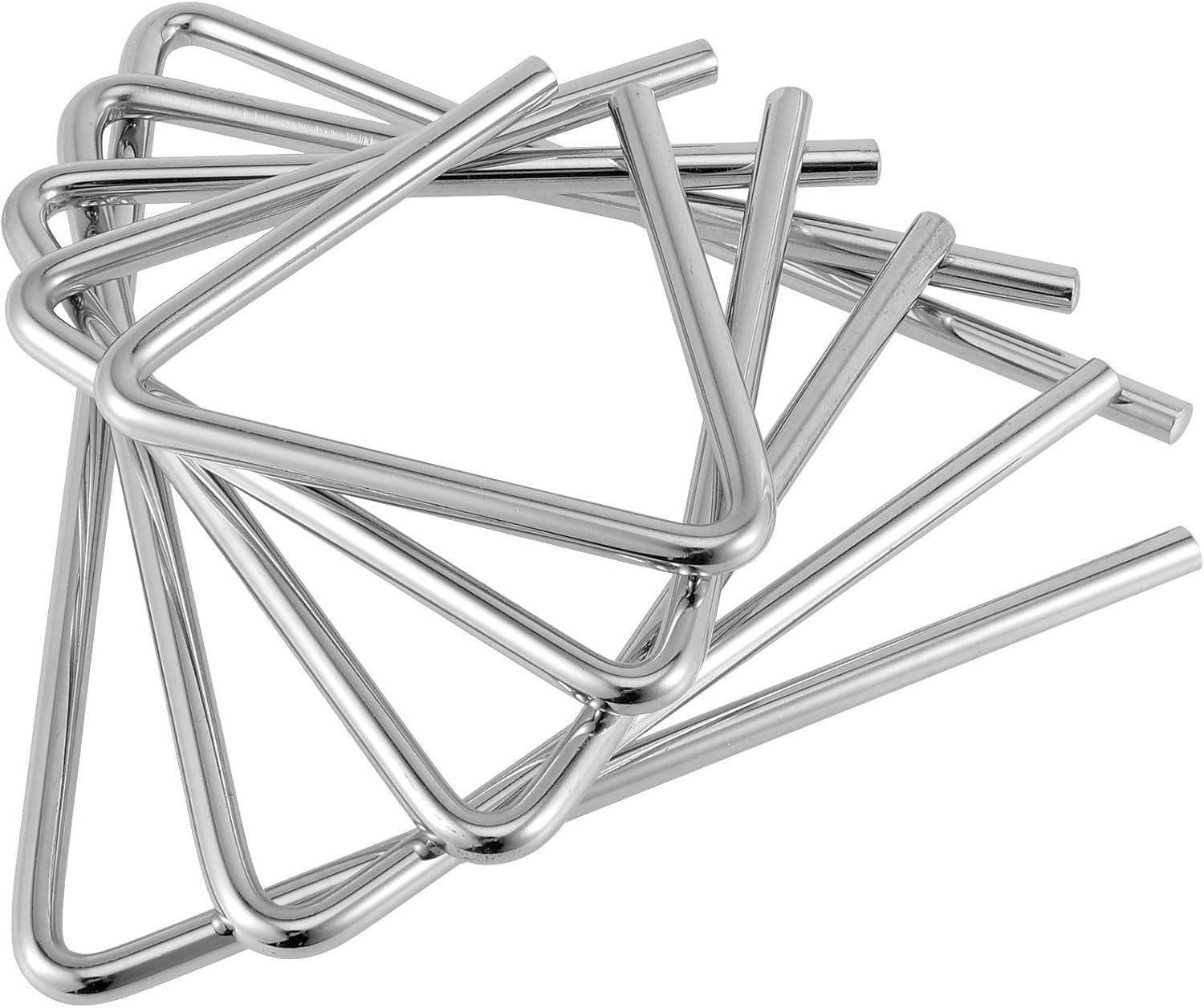10 Pack Triangle Instrument, 4, 5, 6, 7, 8 Inch Musical Triangle Percussion Inst