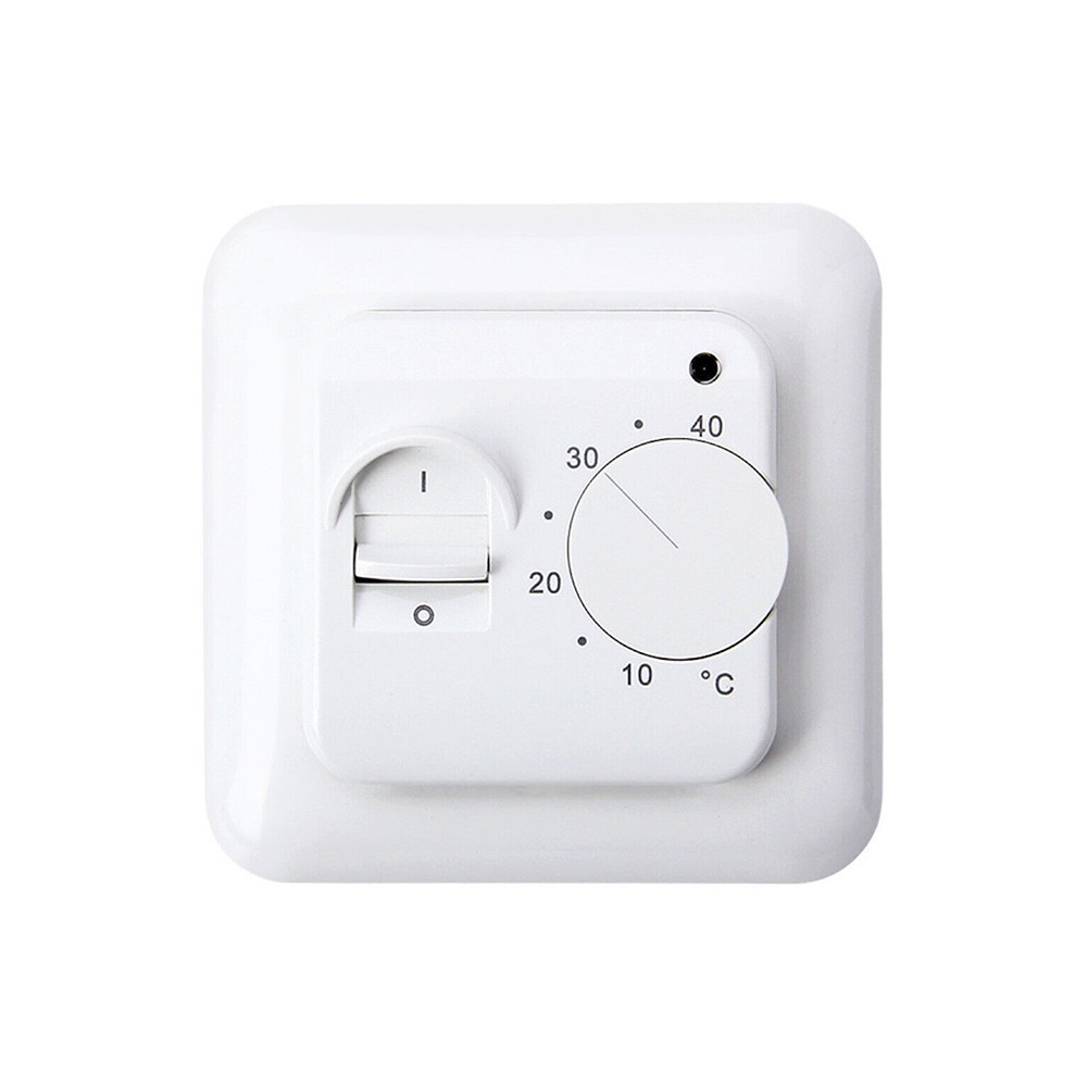 Electric UnderFloor Heating Thermostat Control Switch+ Floor Sensor White 16A