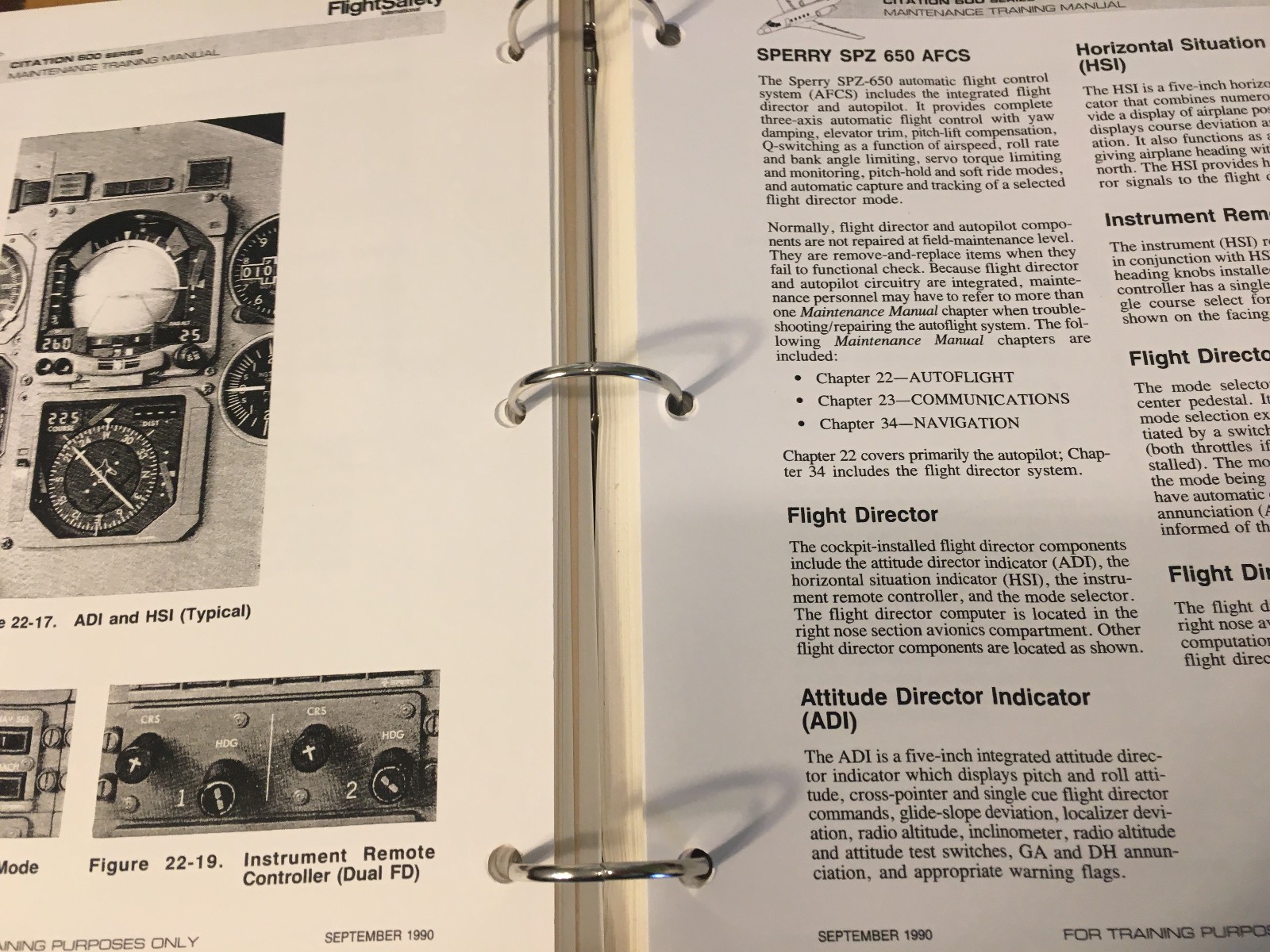 Citation VII Maintenance Training Manuals, a 2 vol. set