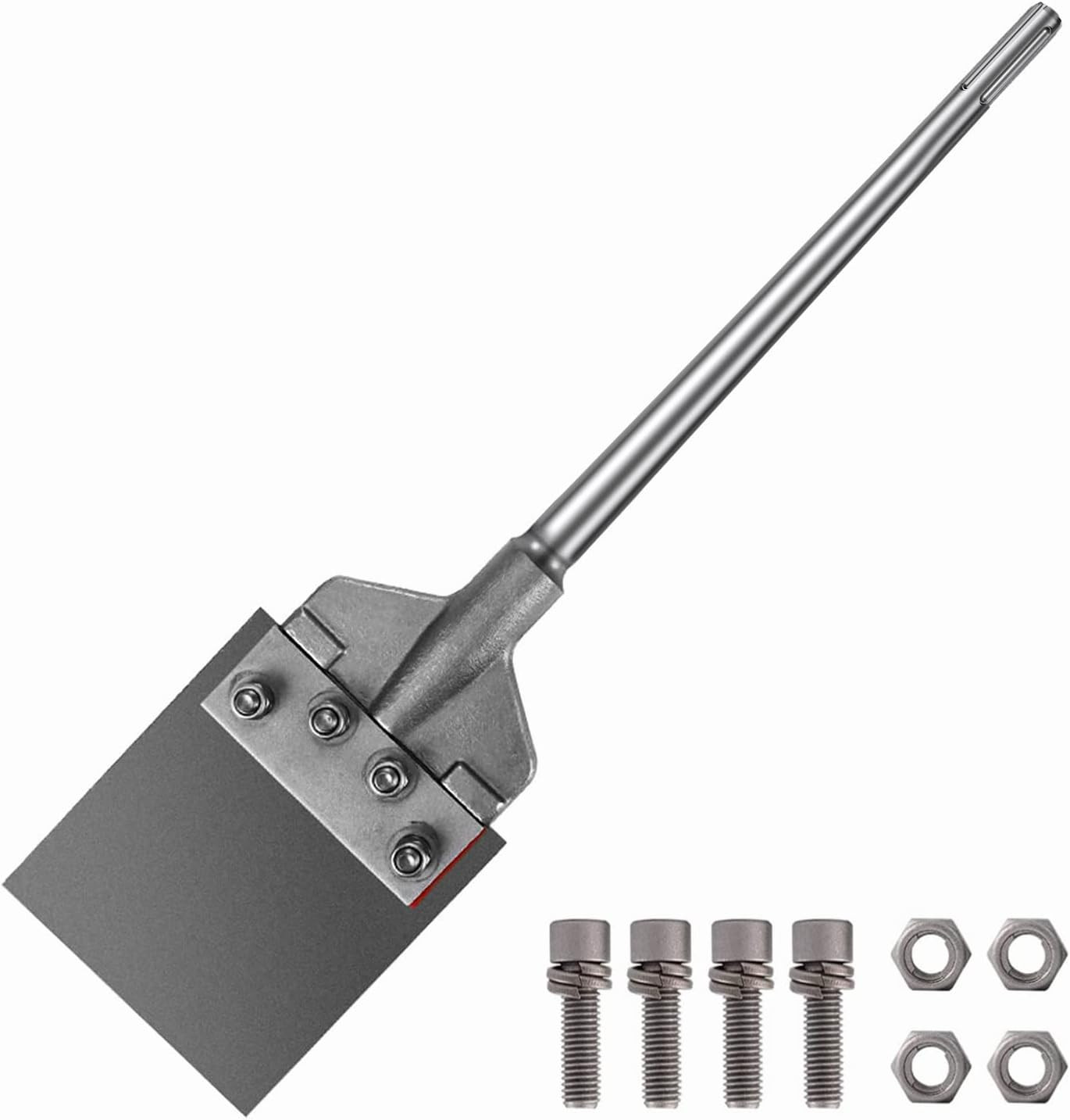 SDS MAX Floor Scraper with 25" Handle & 6" Heavy Duty Blade for Flooring Removal