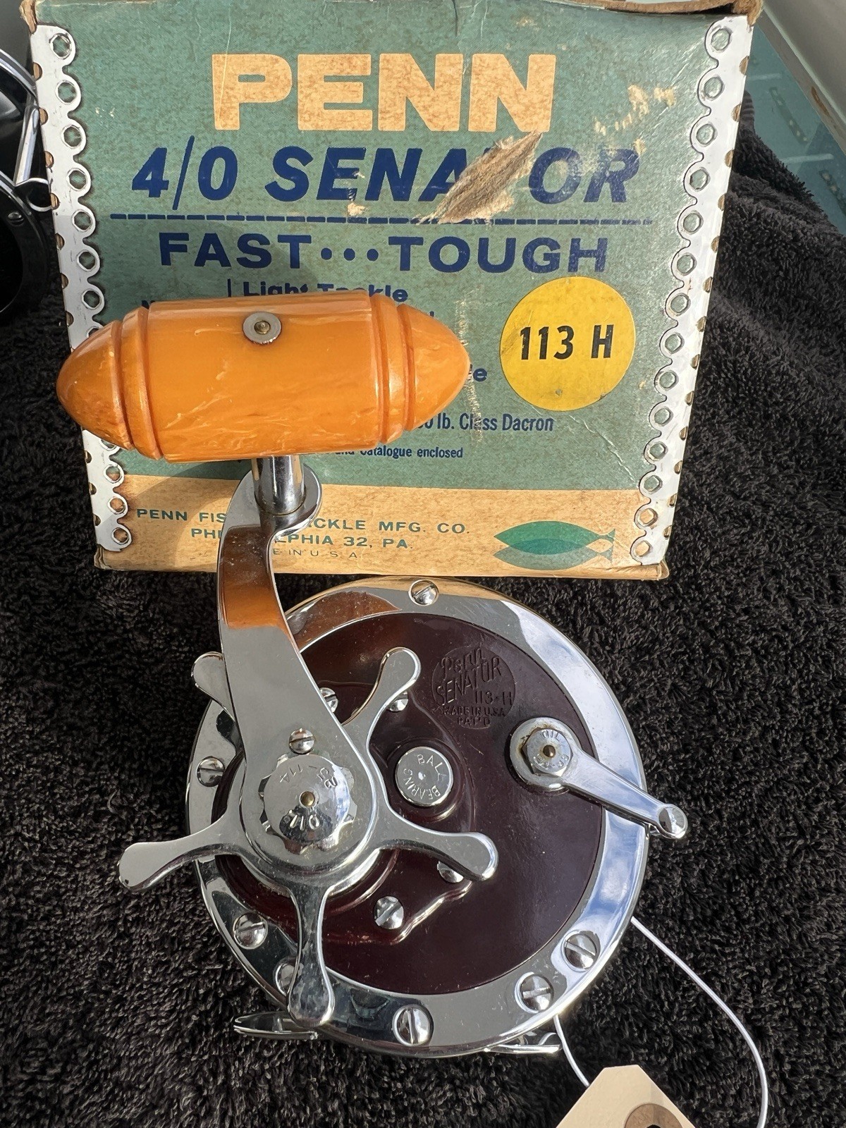 NEW Penn 4/0 Special Senator 113H Bait Game Fishing Reel Vintage