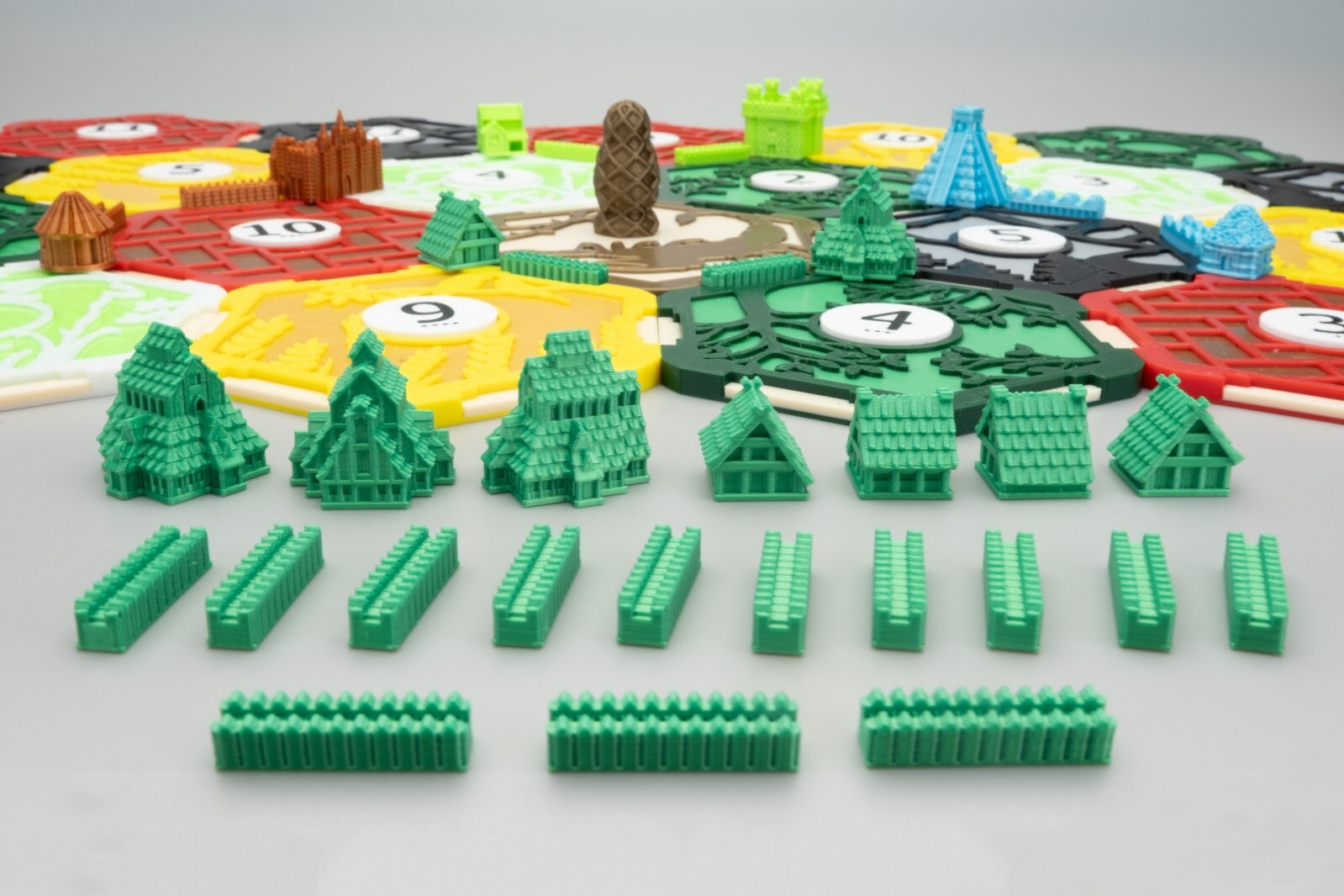 Viking Civilization for Catan Board Game Replacement Player Sets Tokens
