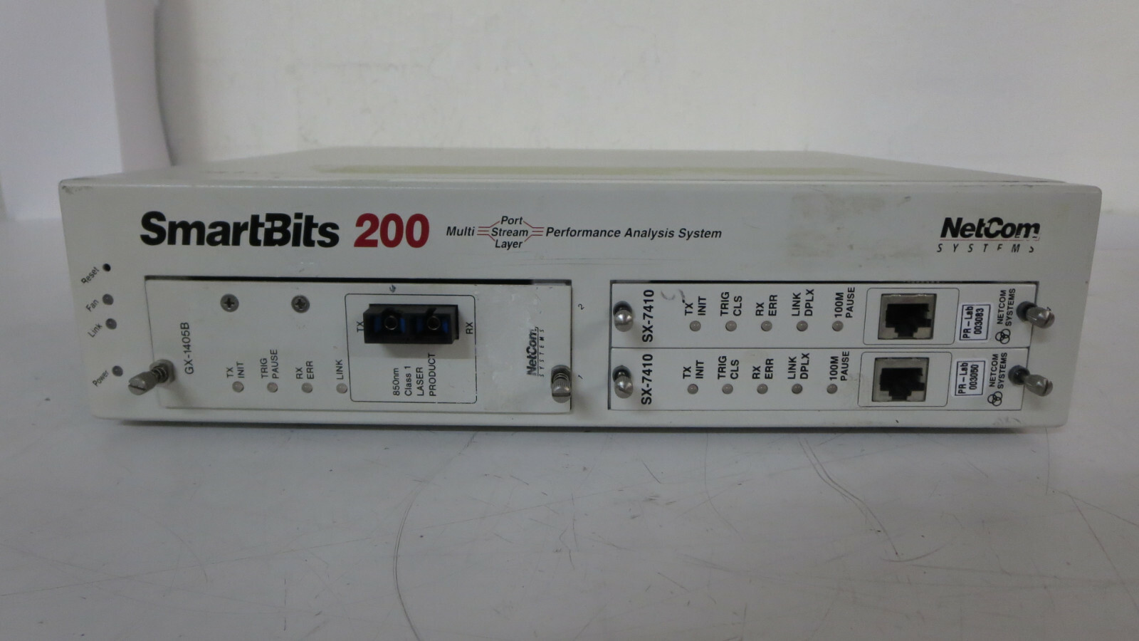 NETCOM SYSTEMS SMB-0200 SMARTBITS 200 4-SLOT MULTI PORT STREAM LAYER PERFORMANCE