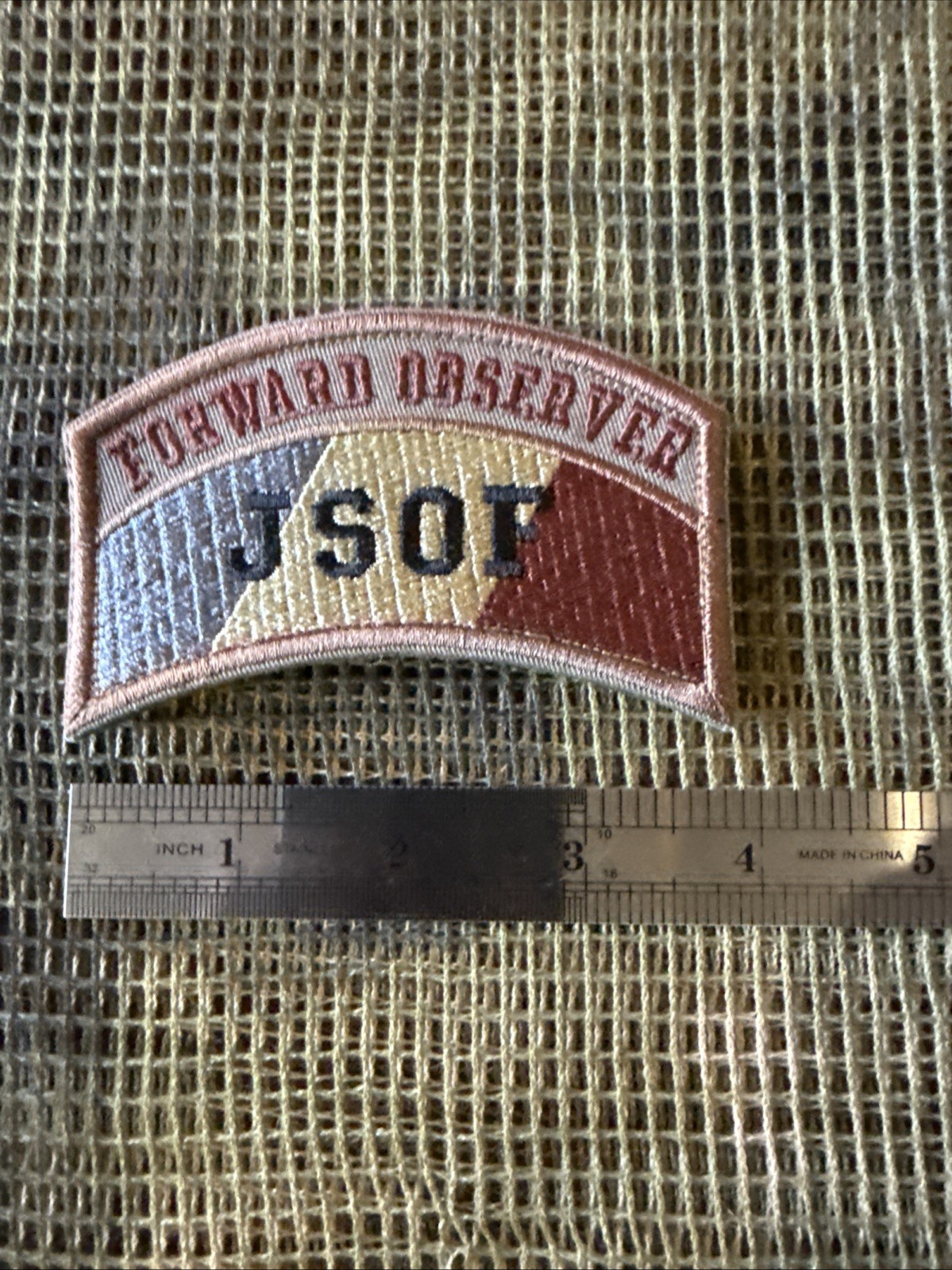 French Foreign Legion JSOF Forward Observer Team Color PATCH -Afgan