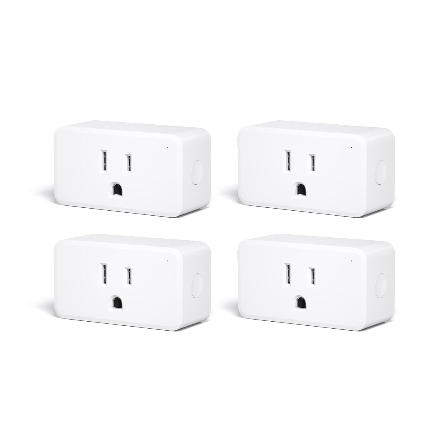 Zigbee Smart Plug 4 Pack with Real-Time Energy Monitoring,15A Outlet, Zigbee Rep