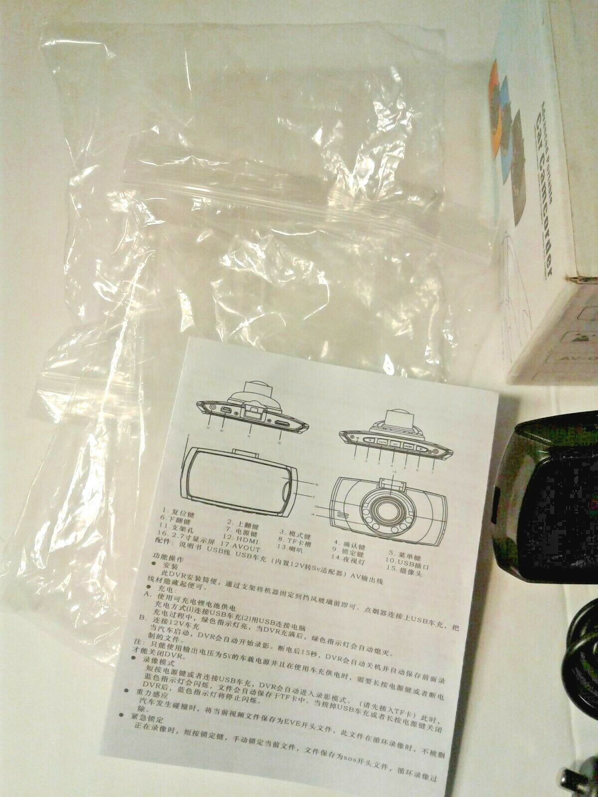 Dash Cam Advanced Portable Car Camcorder With “G Sensor” OPEN BOX