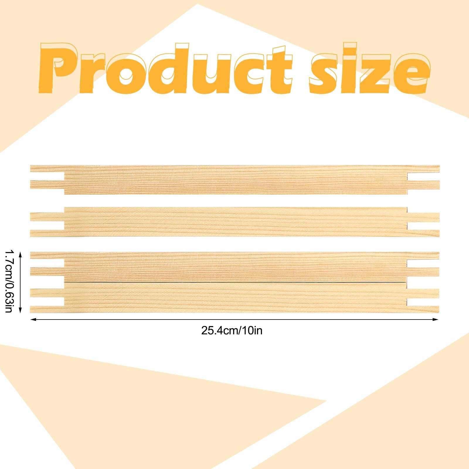 Glooglitter 2 Sets Stretcher Bars for Needlework with Thumb Tacks Regular Nee...