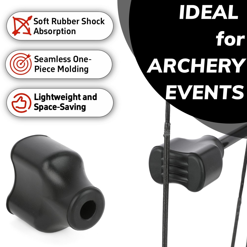 Bowstring Stopper Suppressor Rubber Shock Absorber Stabilizer Archery Hunting