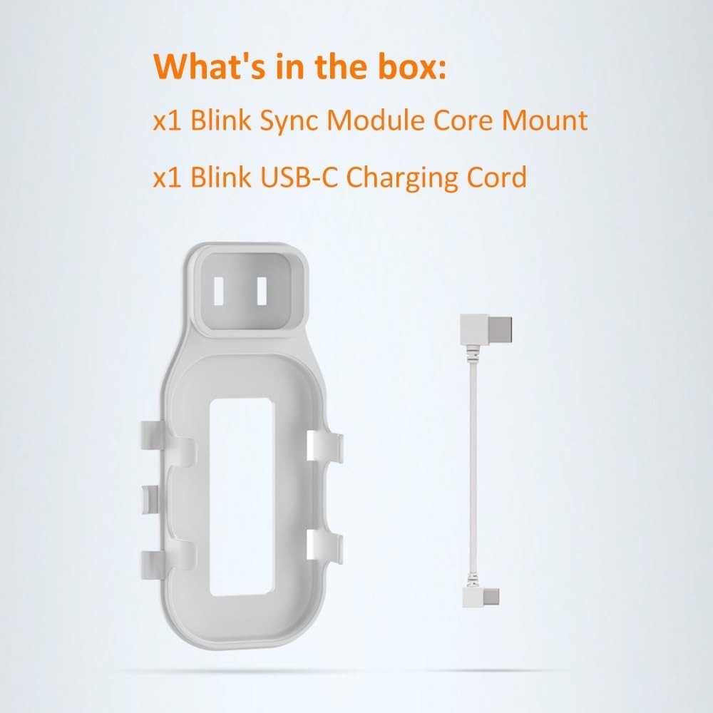 Outlet Mount for Blink Sync Module Core, No Drill Required with Cable Management