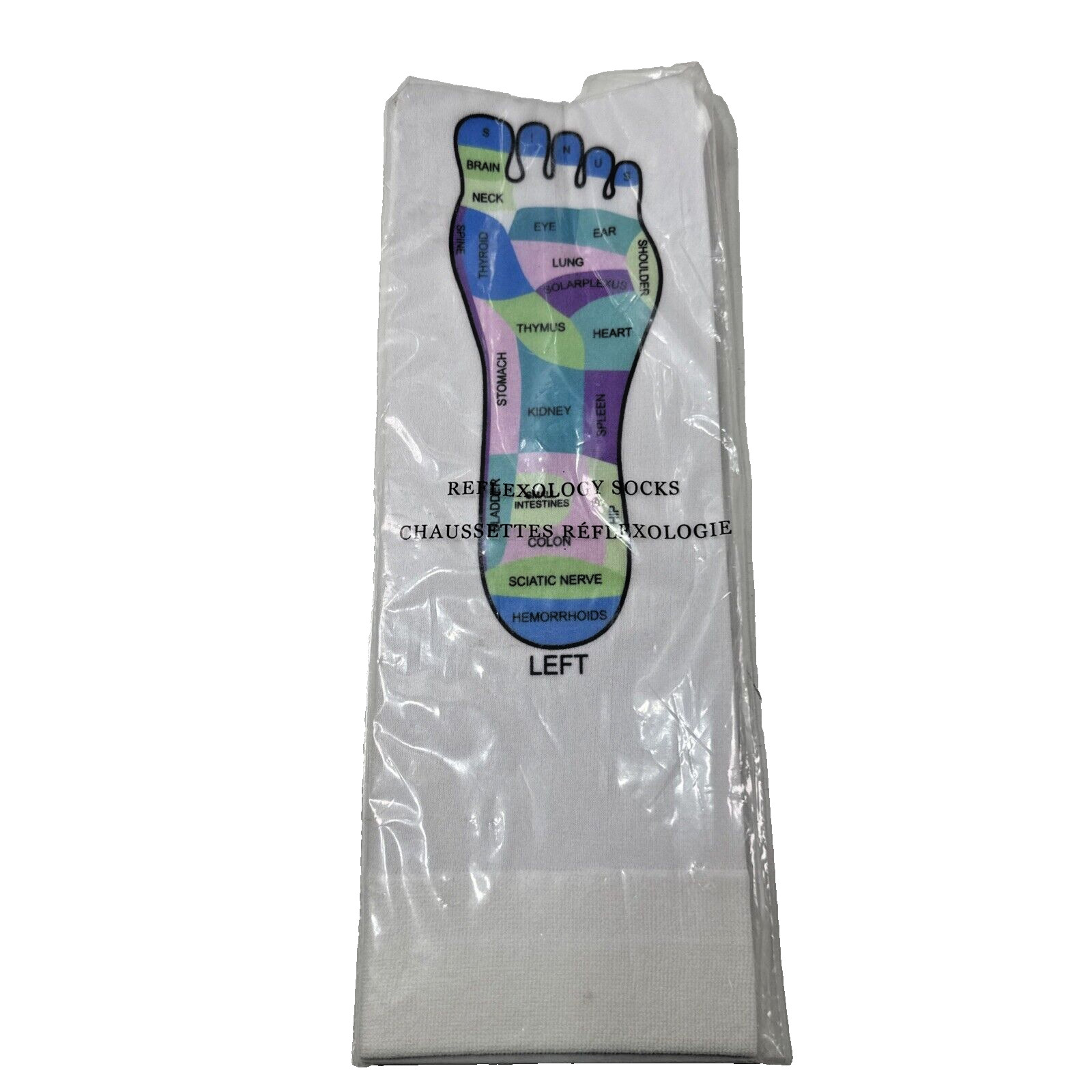 AVON DEALERS ESTATE NOS Reflexology Socks Discontinued Made In USA Foot Massage