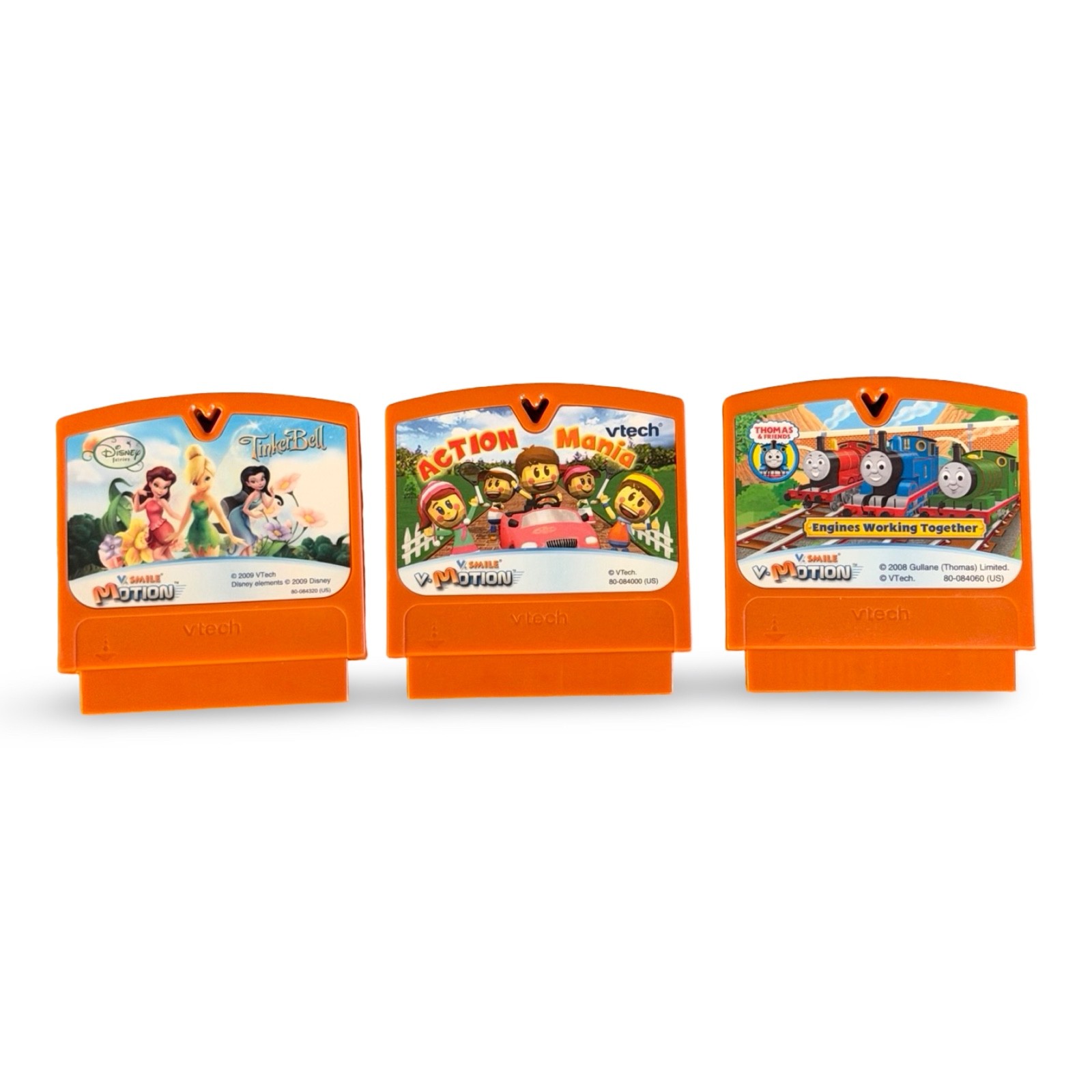 VTech V.Smile V-Motion Games Lot of 3 TinkerBell Thomas & Friends Learning