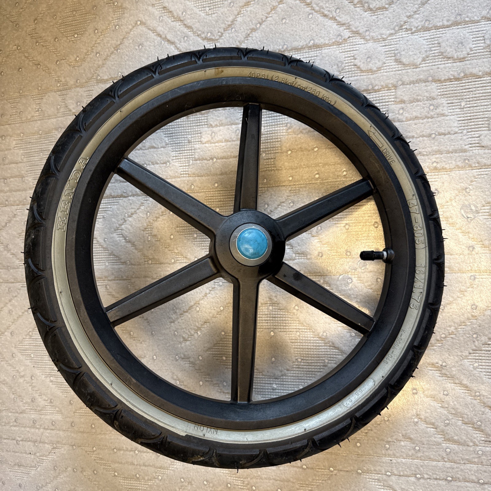 One  16" Rear Wheel For Thule Urban Glide 2 Stroller (CHOSE LEFT OR RIGHT SIDE)