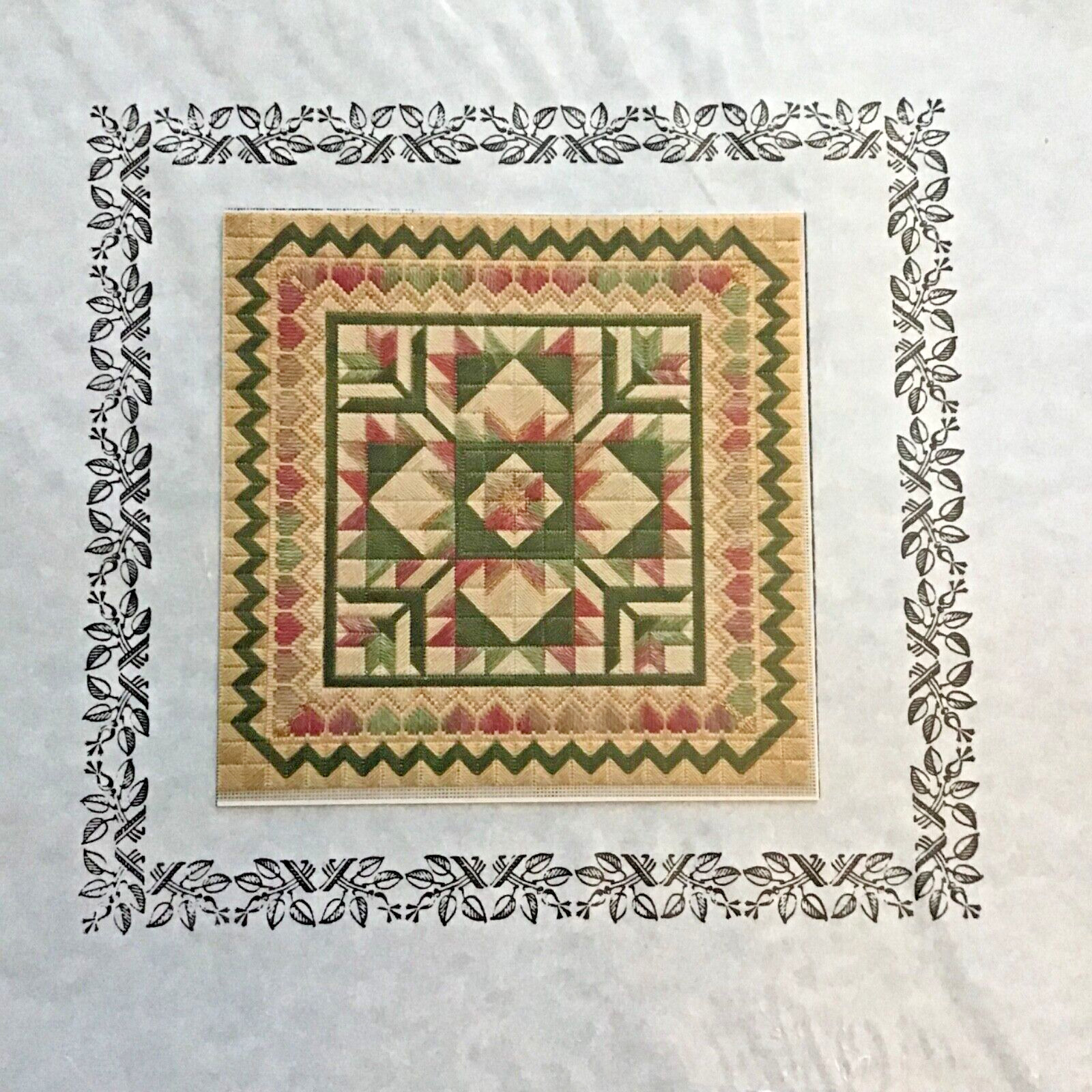 Hearts & Flowers Nancy's Floral Quilt Series Needlepoint Counted canvas Pattern