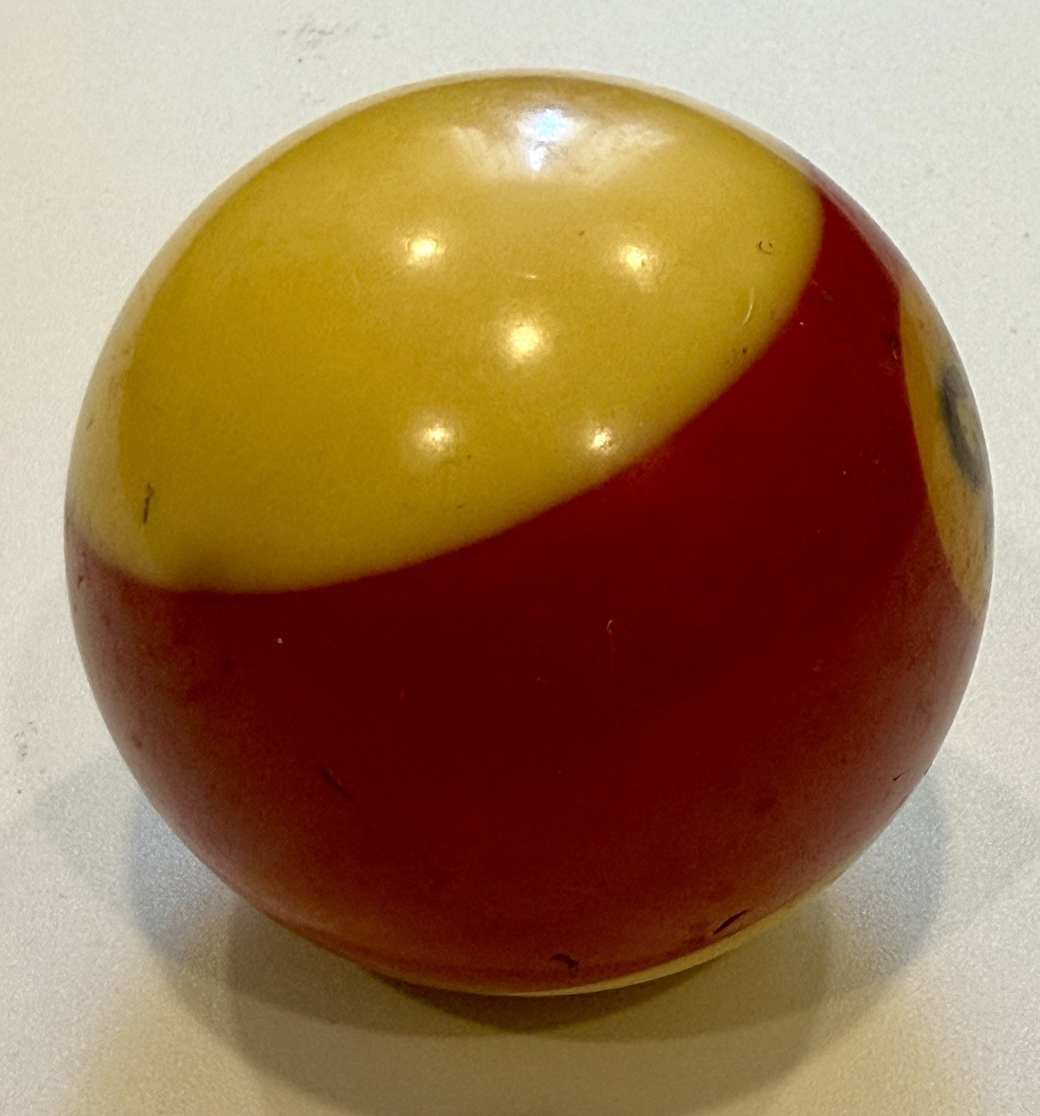 Vintage Single Replacement Billiard 2 1/4" Pool Ball No. 15 Deep Red Ball