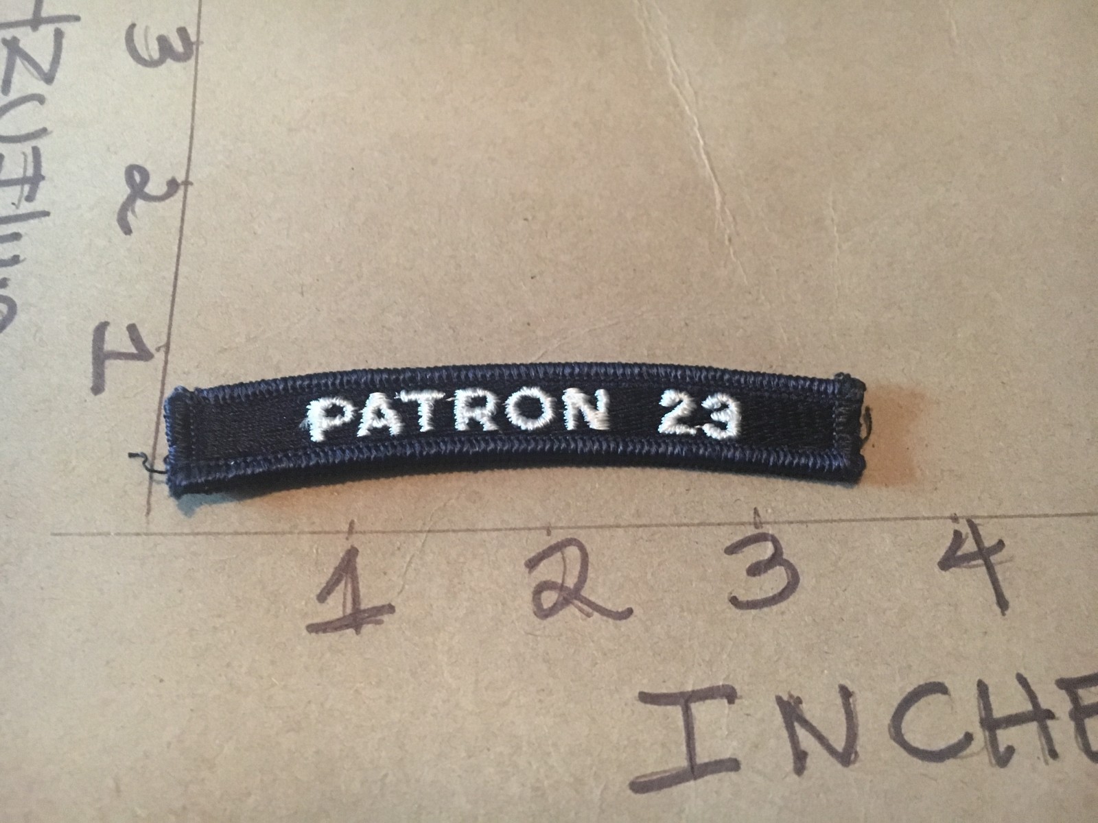 US NAVY SHOULDER STRIP TAB *** rocker *** Patch Patron 23