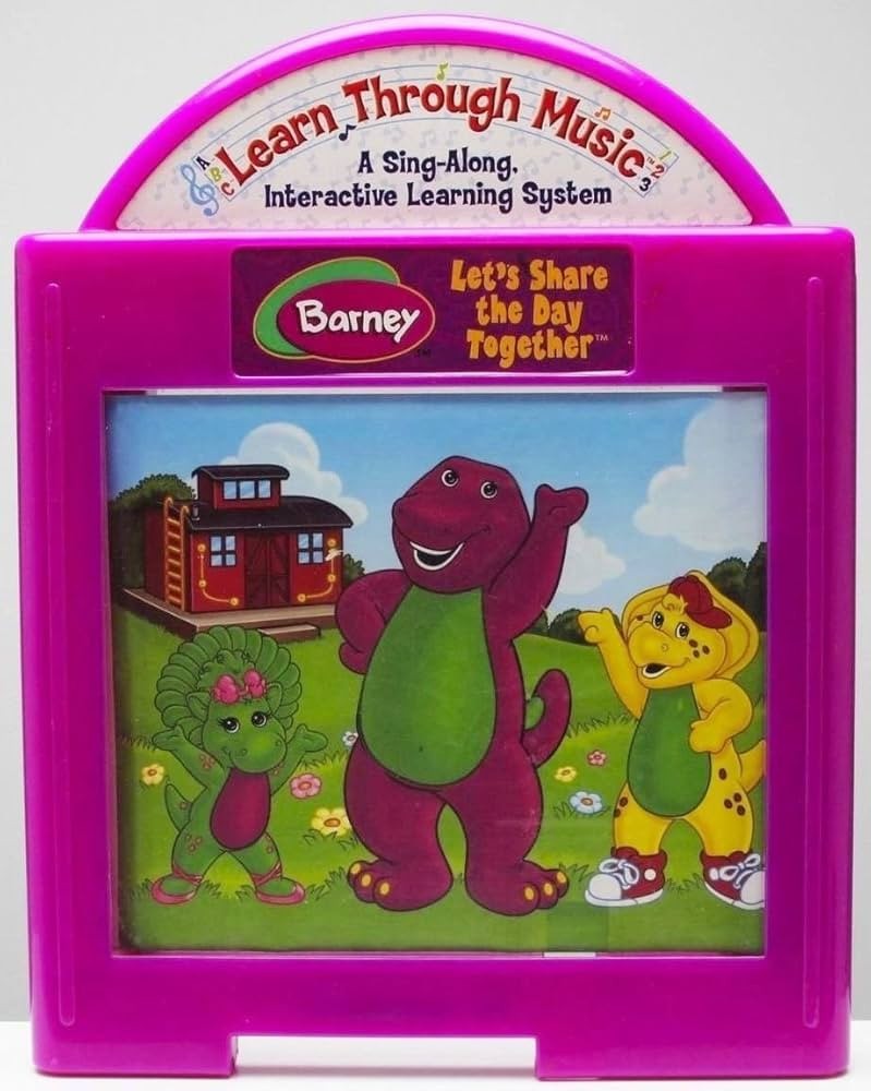 BARNEY Let's Share The Day Together LEARN THROUGH MUSIC & PLUS! GAME CARTRIDGE