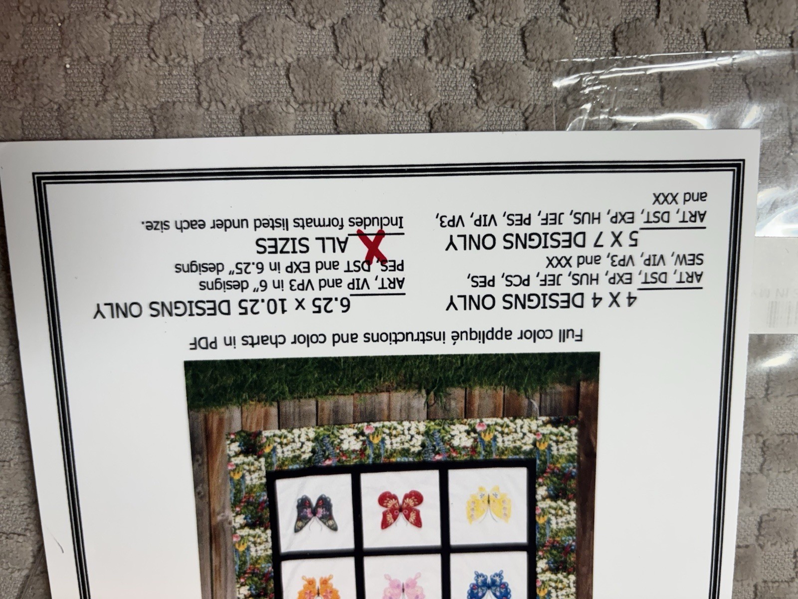 Missy B Stichin - Butterflies in My Garden -Ebroidery Applique Designs cd