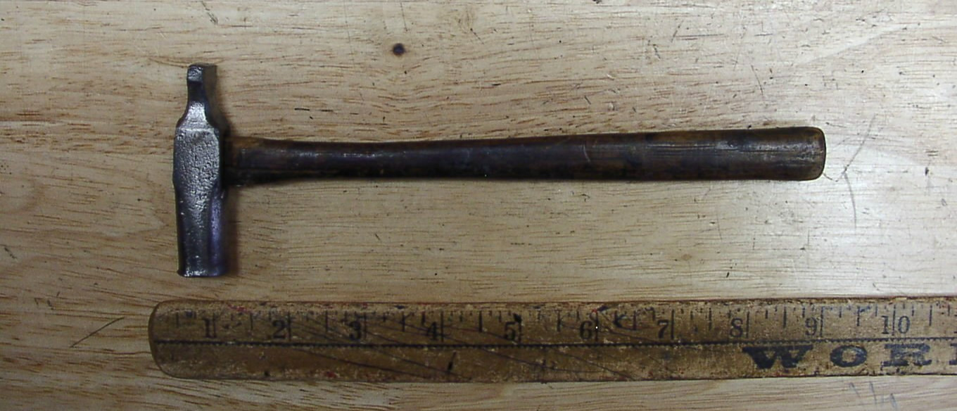 Antique 4.2 oz. Blacksmith Hand Forged Cross Peen Hammer,2-3/4" Head,EXC,L@@K!