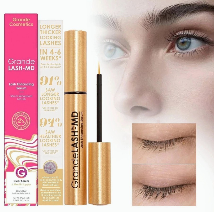 GrandeLASH-MD Eyelash Serum 4 mL – Promote Thicker, Fuller Lashes, New in Box