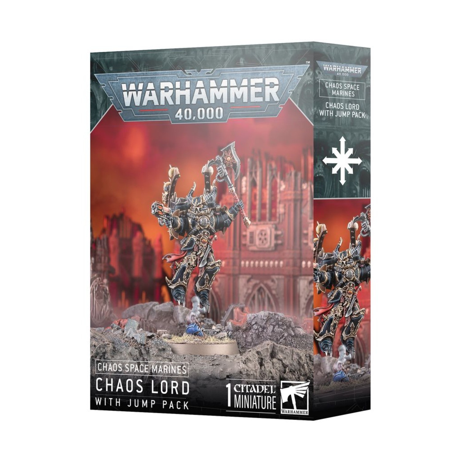 GW Warhammer 40k Chaos Lord w/Jump Pack SW (New)