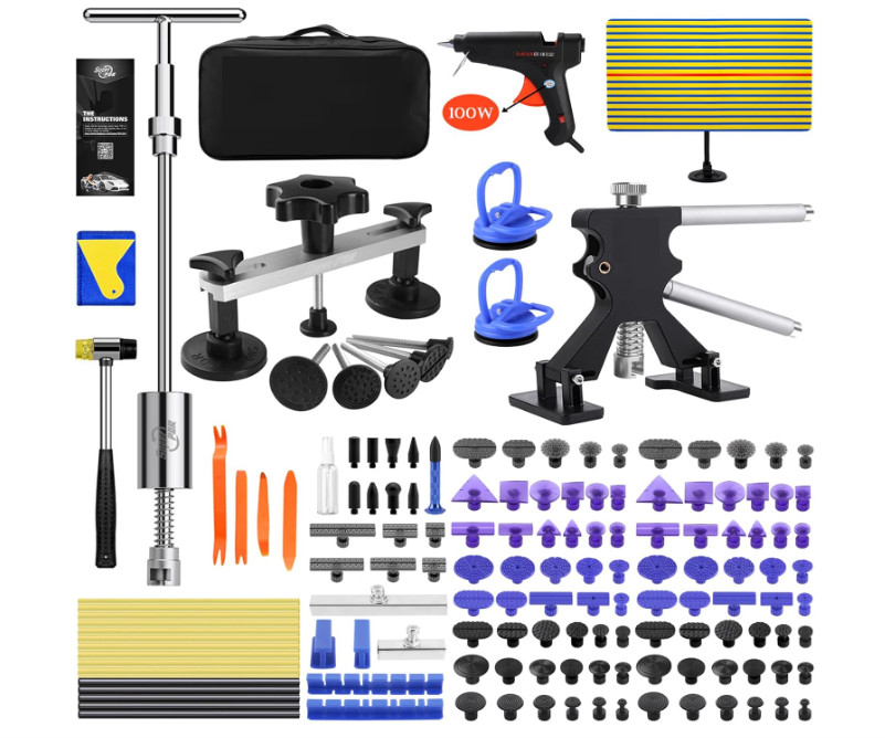 Kit Extractor de Abolladuras 169 Piezas para Reparación de Autos. Nuevo
