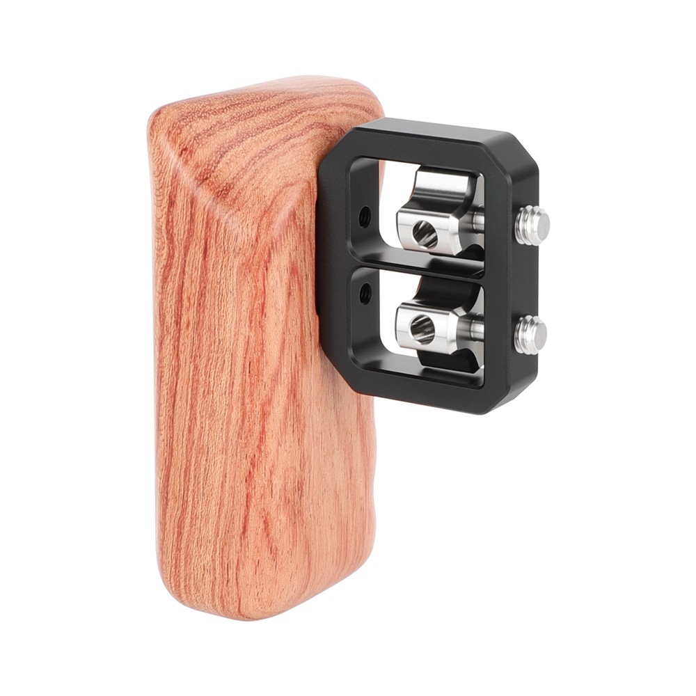 CAMVATE Wooden Handgrip Left Side with 1/4"-20 Thumbscrews for Camera Cage Rig