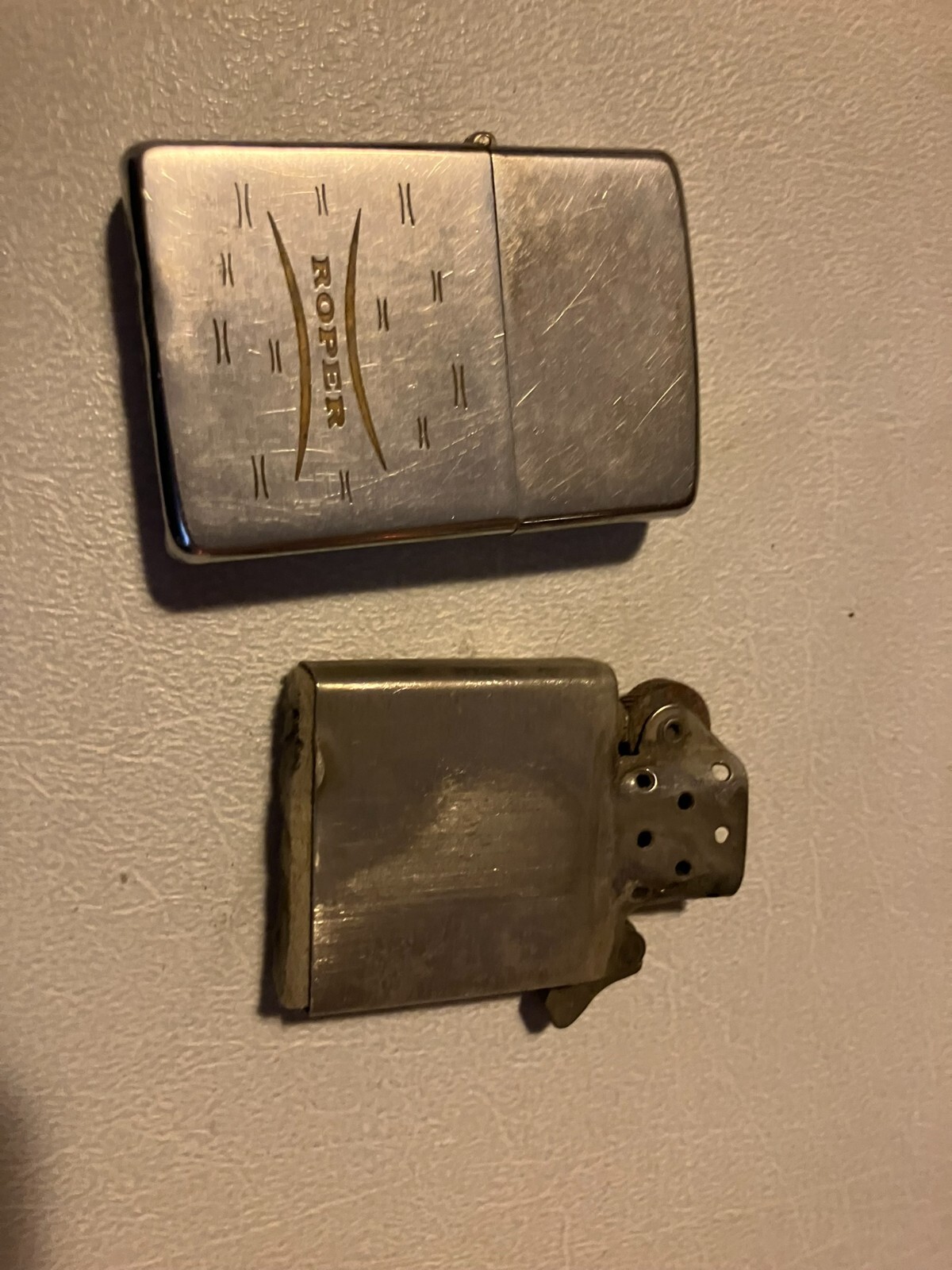 Vintage Zippo Lighter Roper