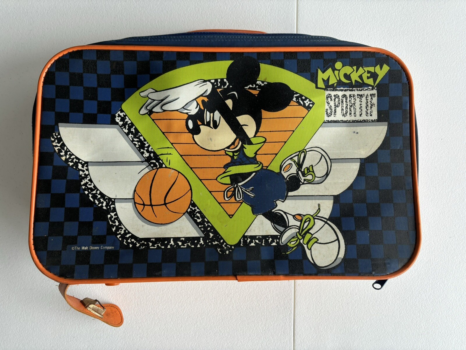 Vintage Children's Luggage Mickey Mouse Walt Disney Sporty - 20 x 16 x 4