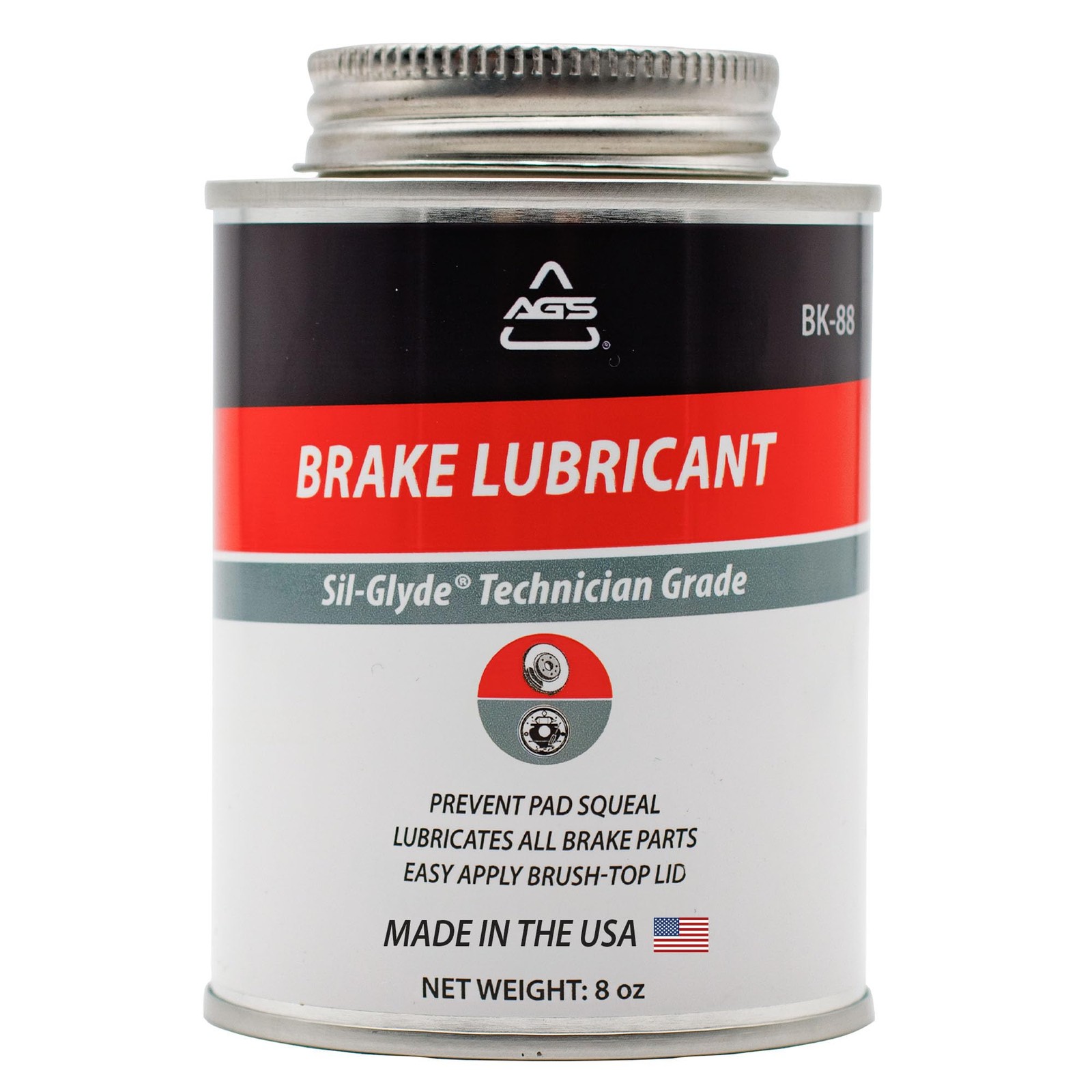 AGS Automotive Solutions Silicone-Based Brake Lubricant - Eliminate 8oz