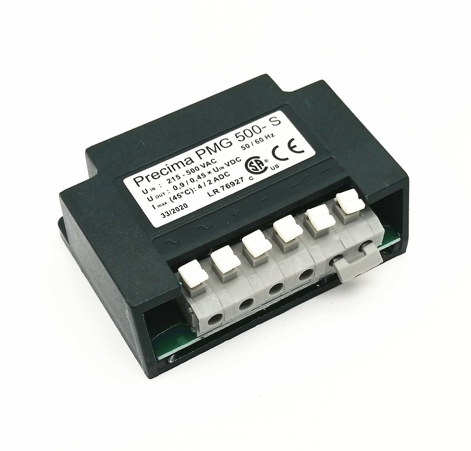 1x output 0.9/0.45*Uin VDC Osprey PMG 500-S Rectifier Input 215V~500VAC