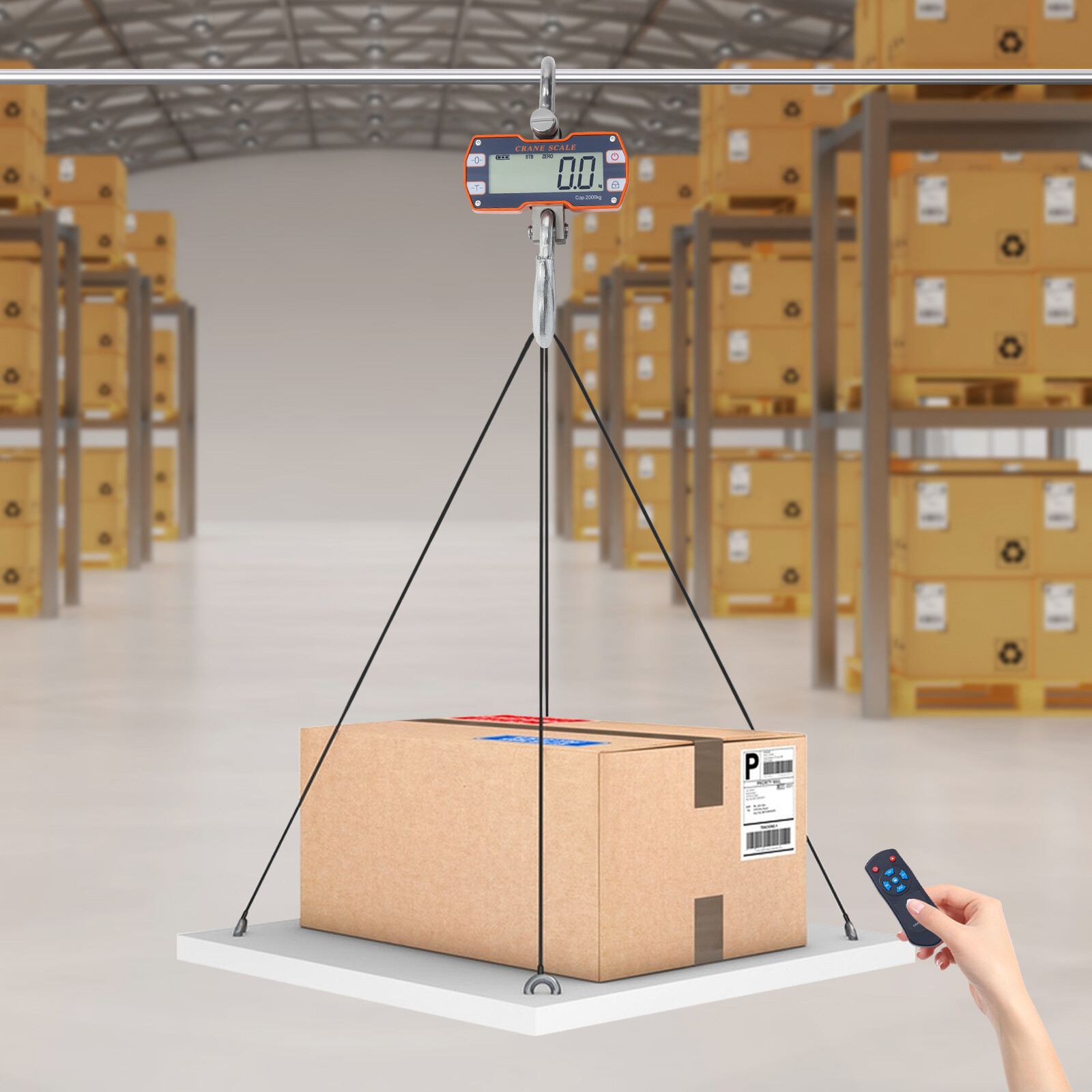 Heavy Duty Digital Crane Scale | OCS-S4 Wireless Remote Hanging Scale