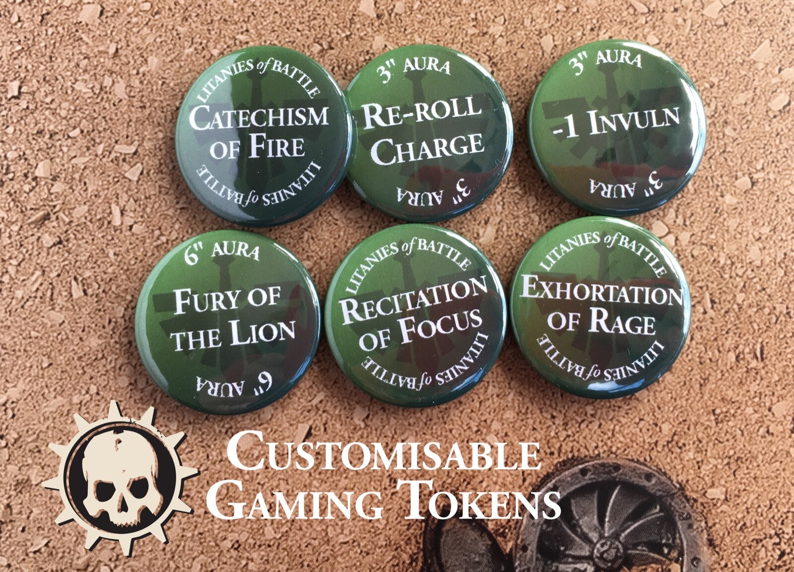 Dark Angels Space Marine Tokens - Spells, Effects & Buffs Warhammer 40k