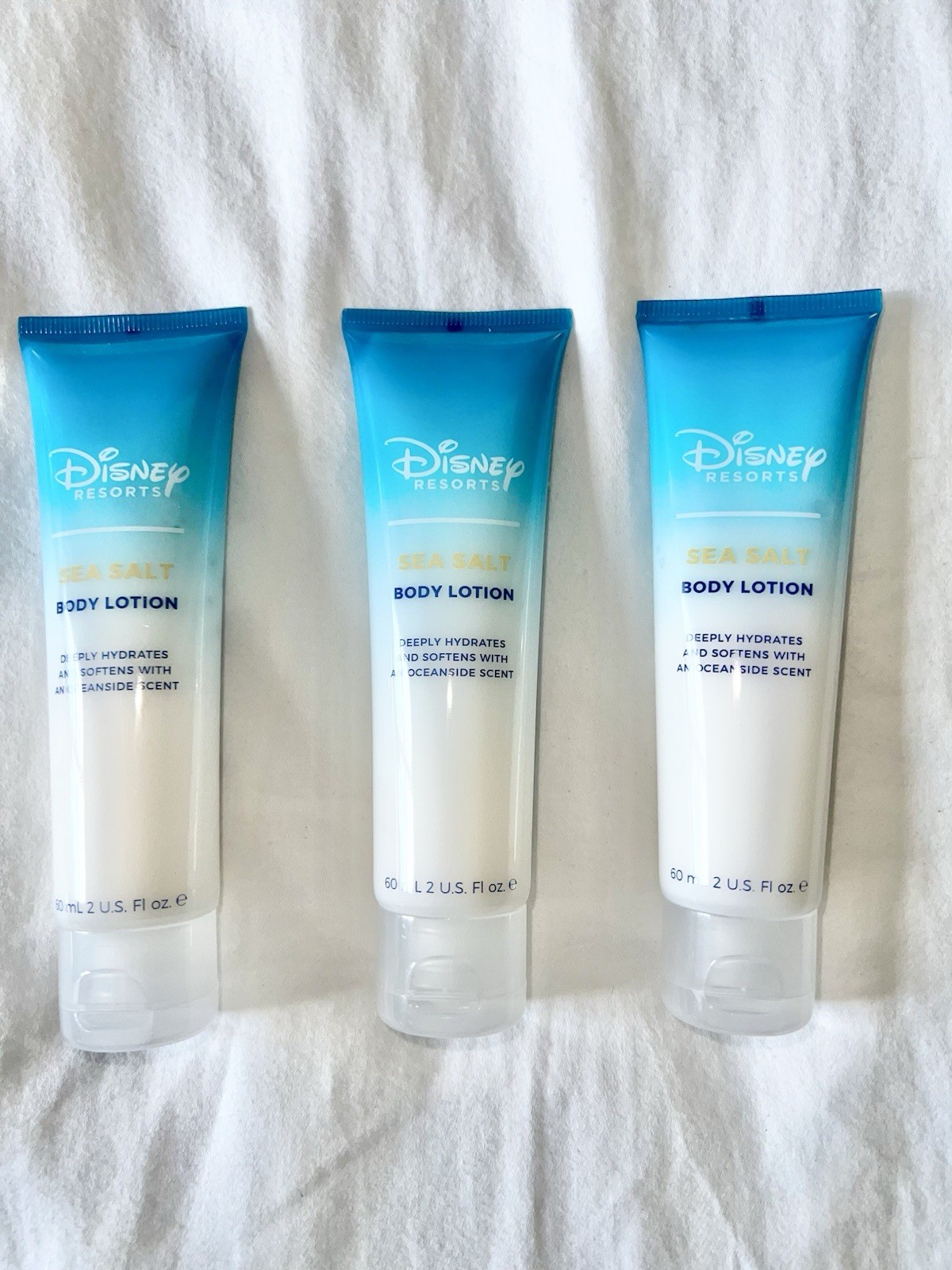Disney Resorts H2O+ SEA SALT Body Lotion Tubes, 2 fl oz Pack of 3